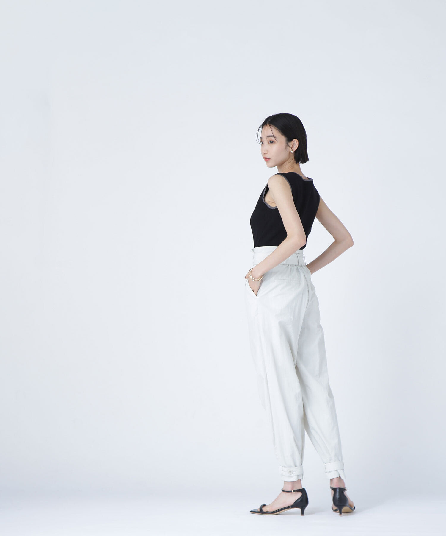  「シアートリミングリブニット」|ニット・セーター|