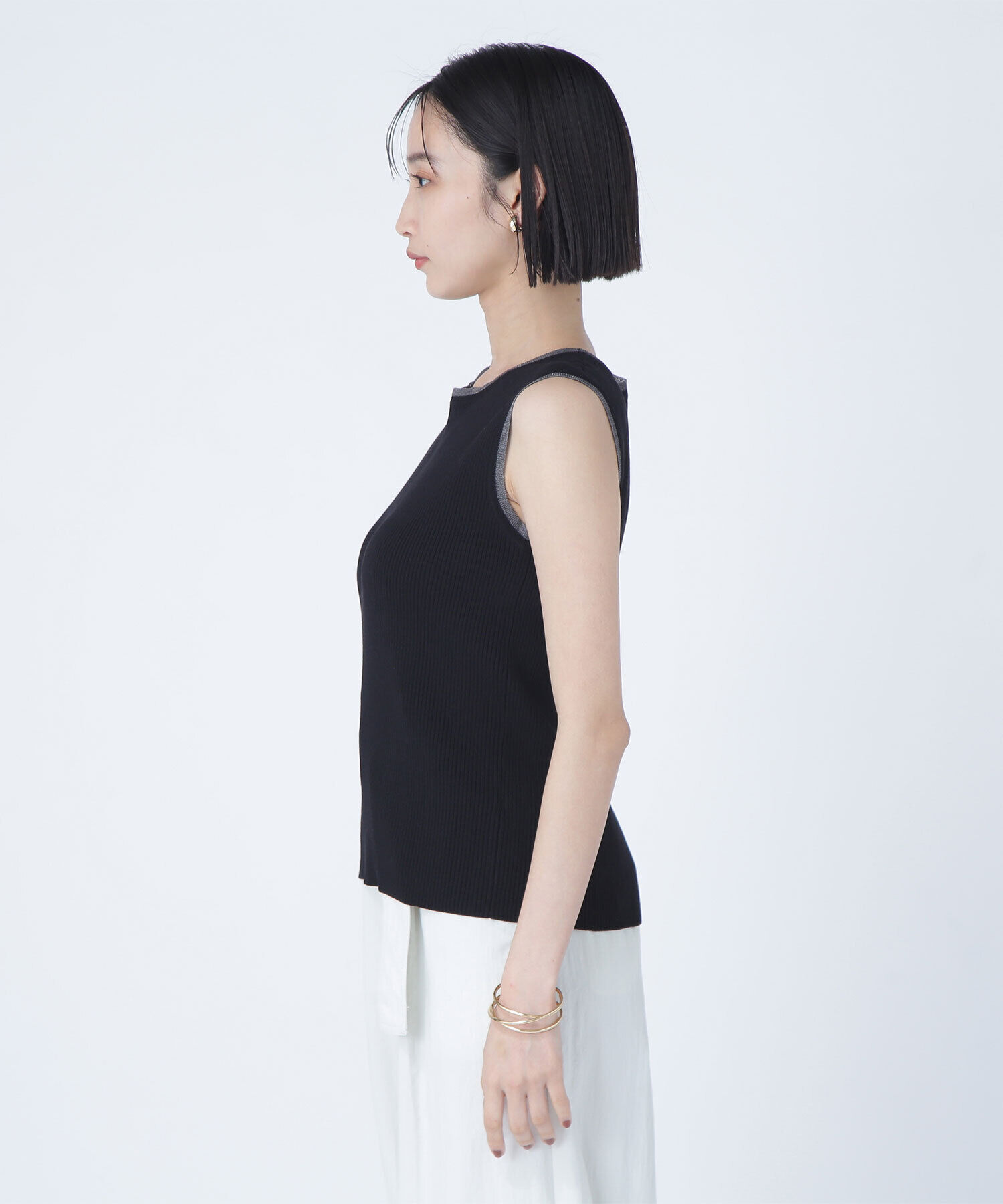  「シアートリミングリブニット」|ニット・セーター|