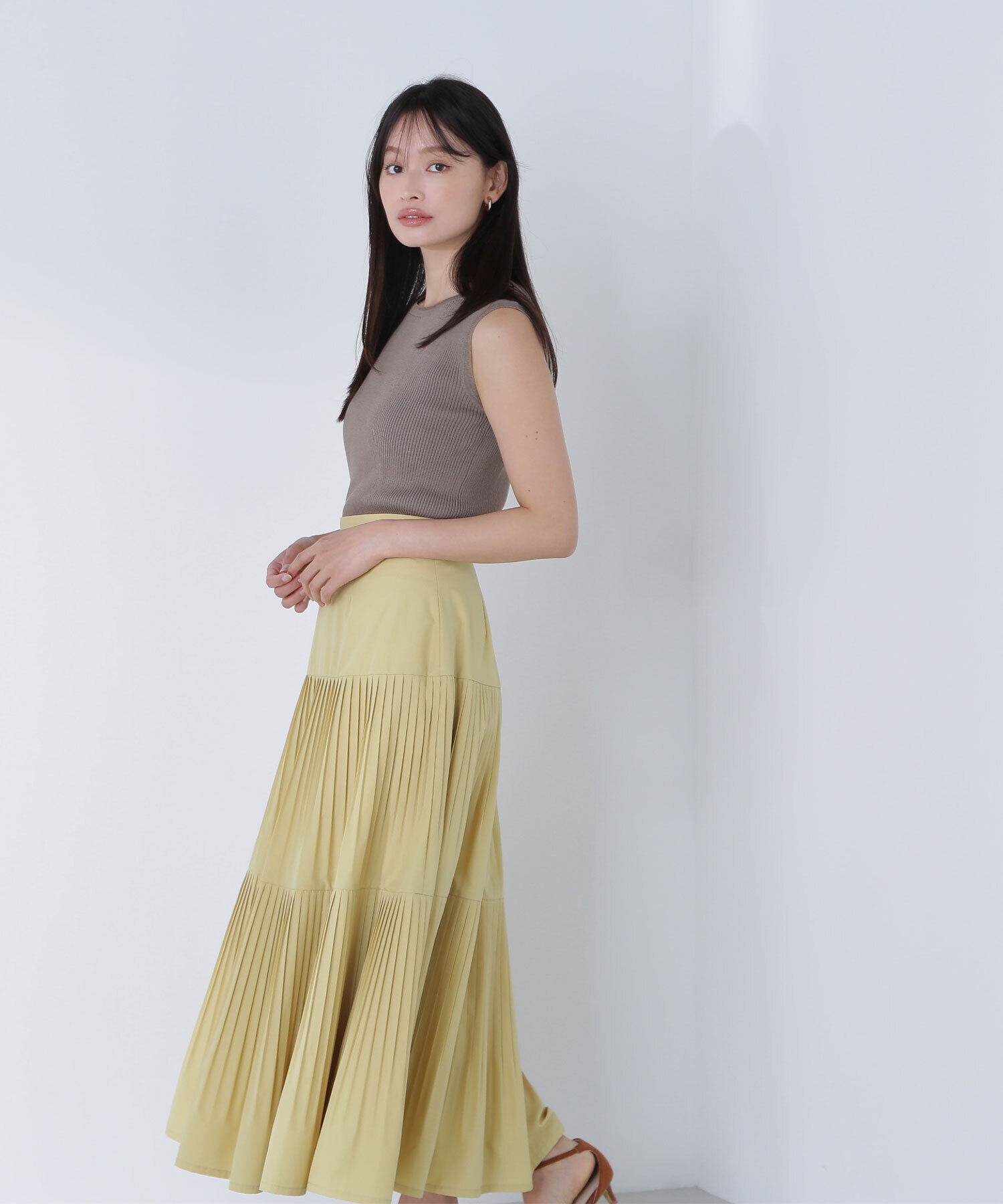  「シアートリミングリブニット」|ニット・セーター|