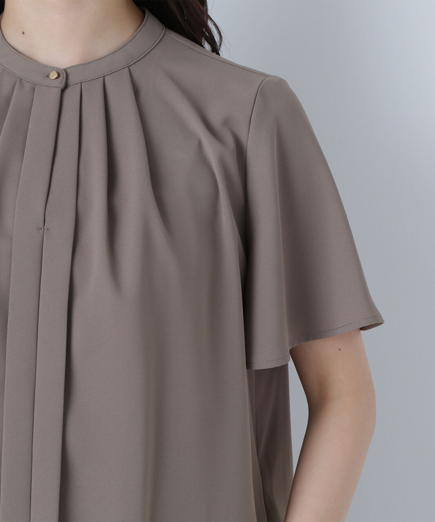  「フロントタックフレアスリーブブラウス」|シャツ・ブラウス|