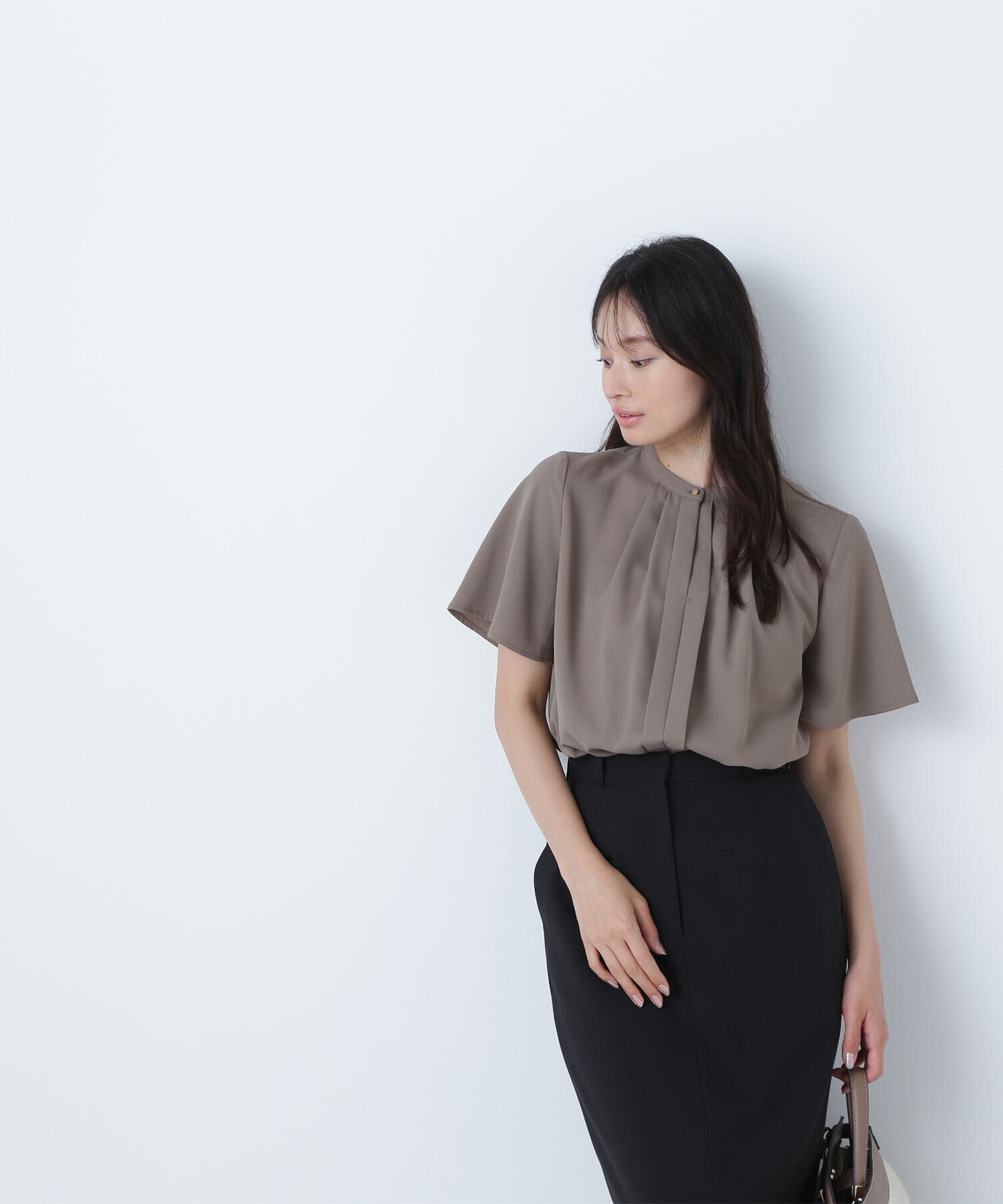  「フロントタックフレアスリーブブラウス」|シャツ・ブラウス|