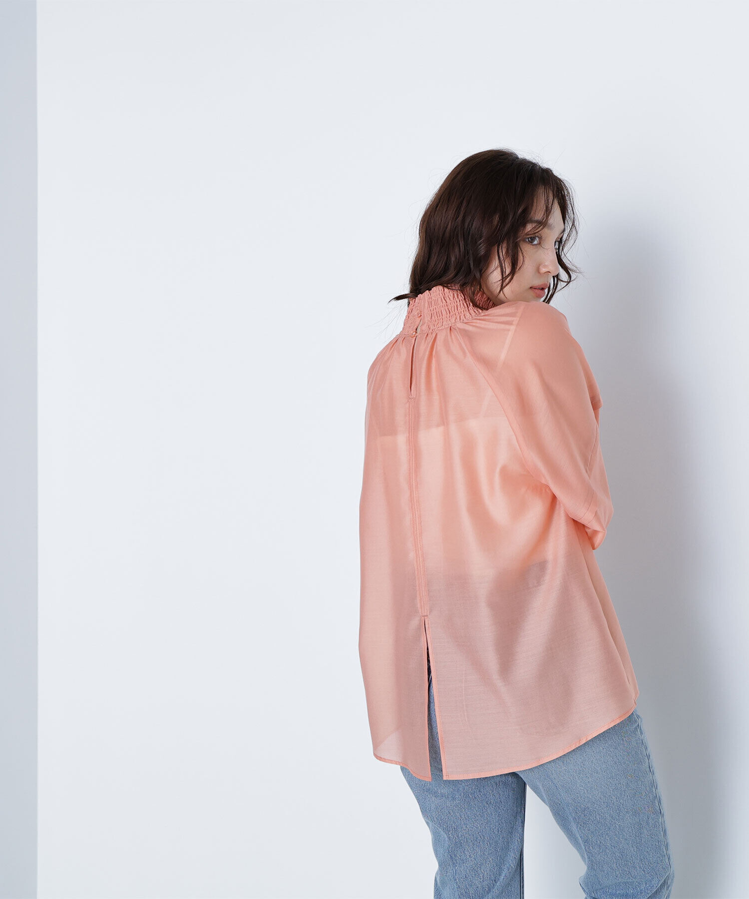  「シャーリングネックドルマンブラウス」|シャツ・ブラウス|