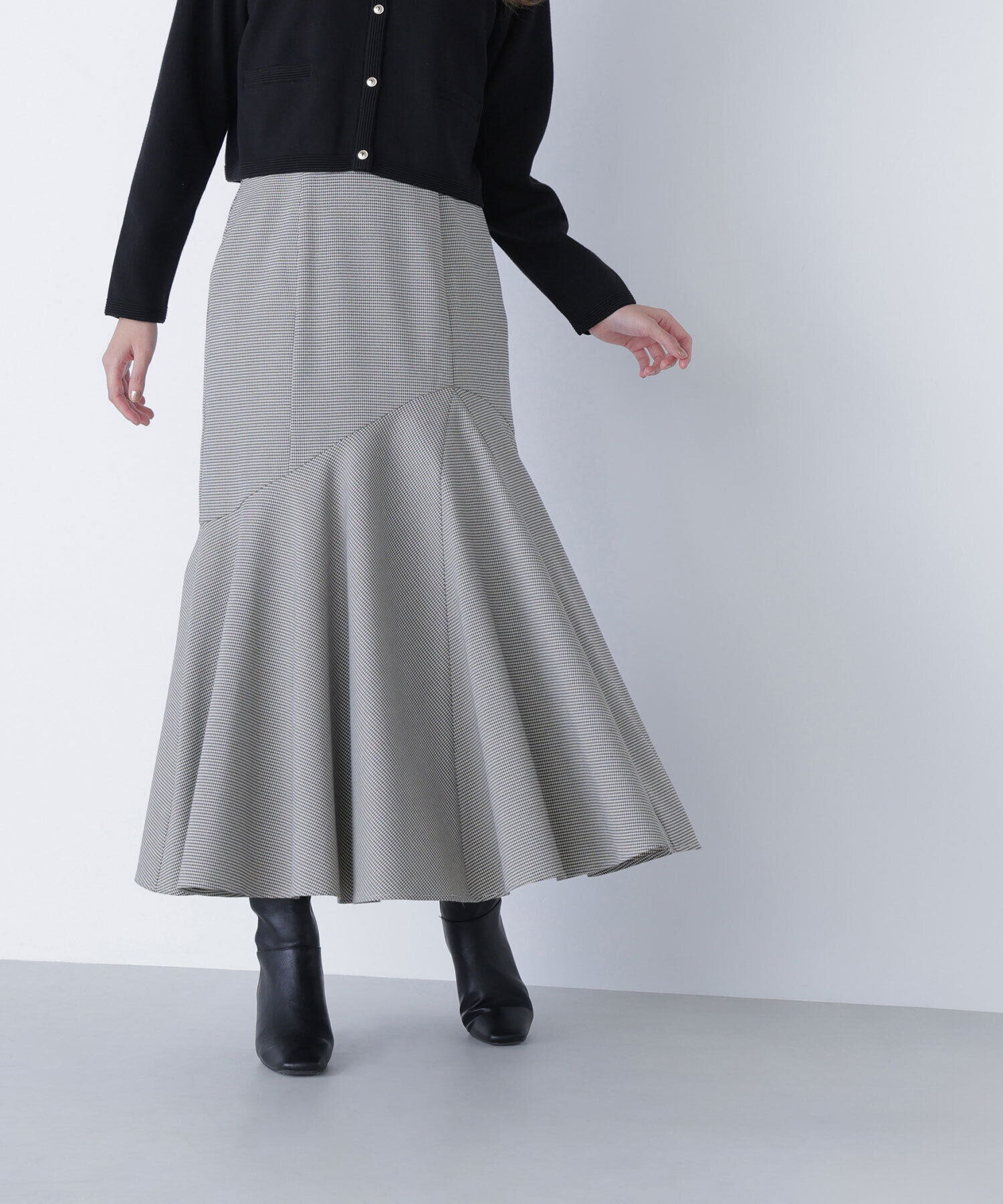  「アシメチェックマーメイドスカート」|スカート|
