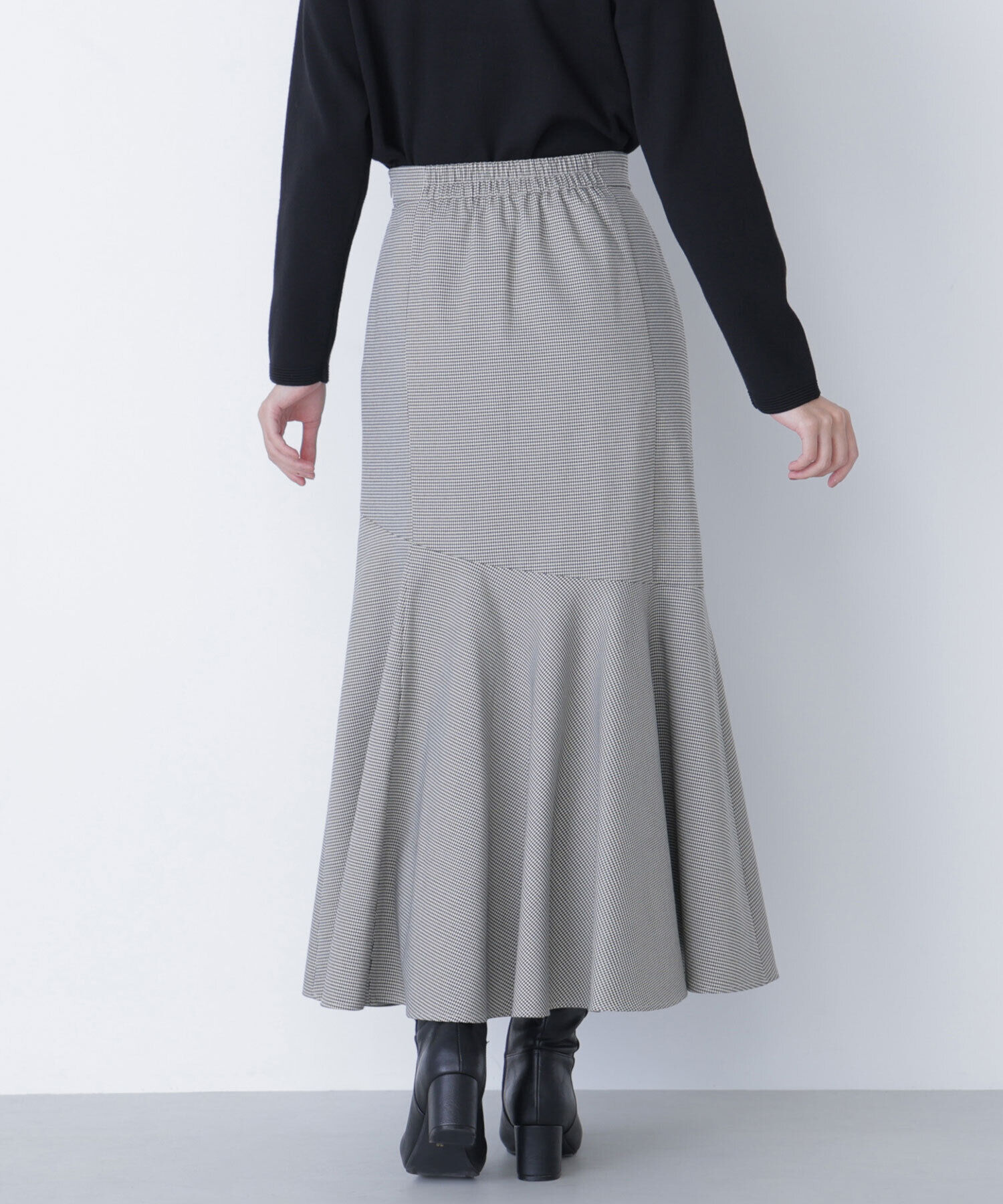  「アシメチェックマーメイドスカート」|スカート|