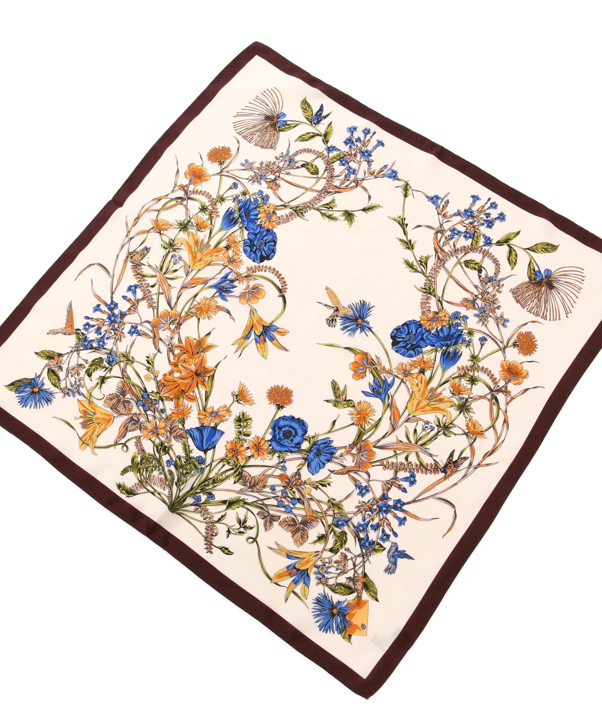  「ダブルフェイスフラワースカーフ」|マフラー|