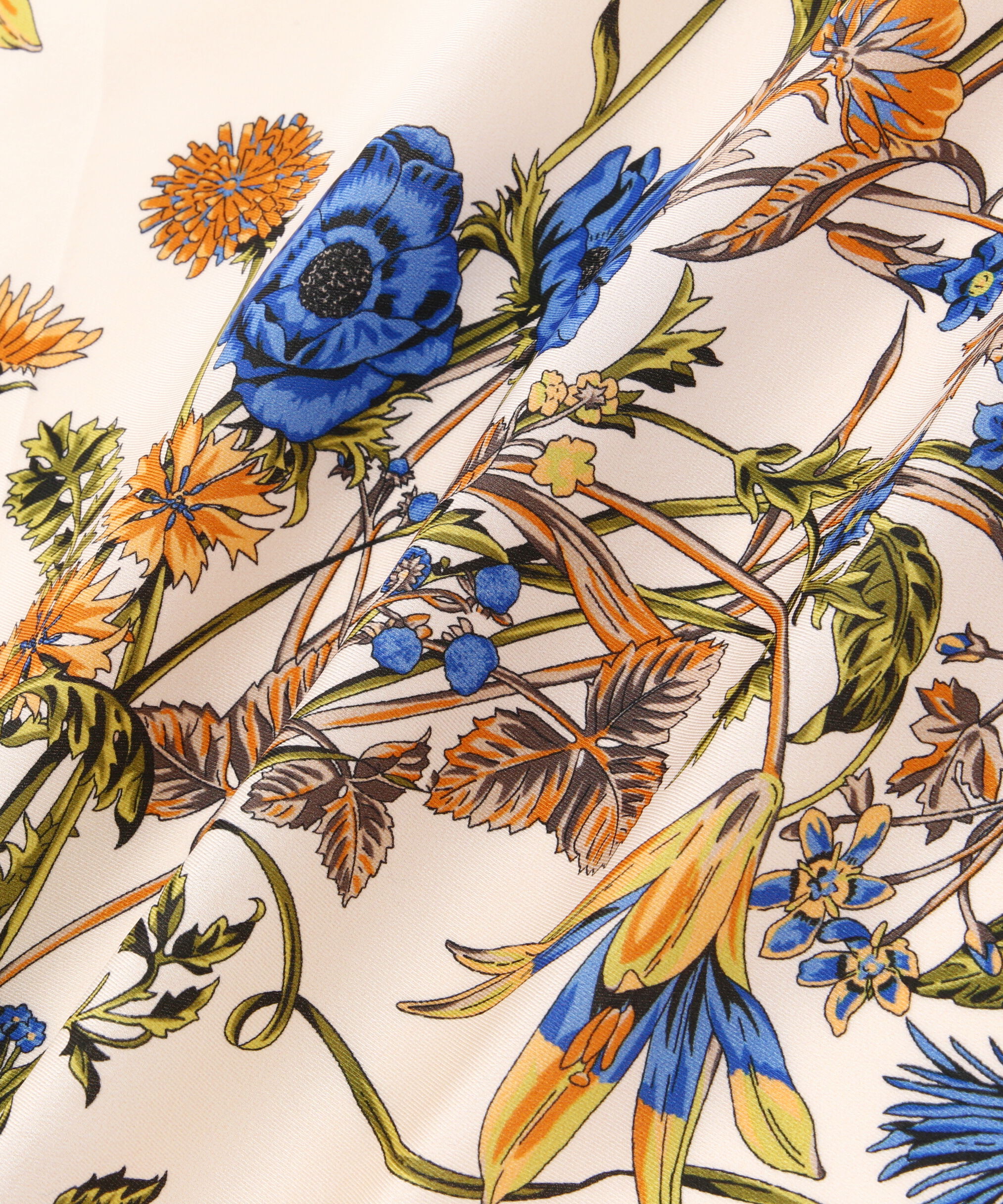  「ダブルフェイスフラワースカーフ」|マフラー|