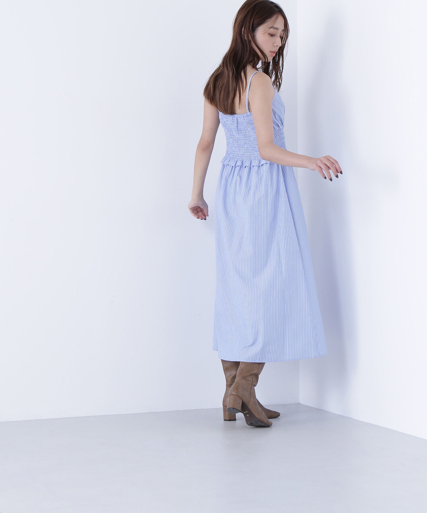  「レイヤードマルチストライプワンピース」|ワンピース|