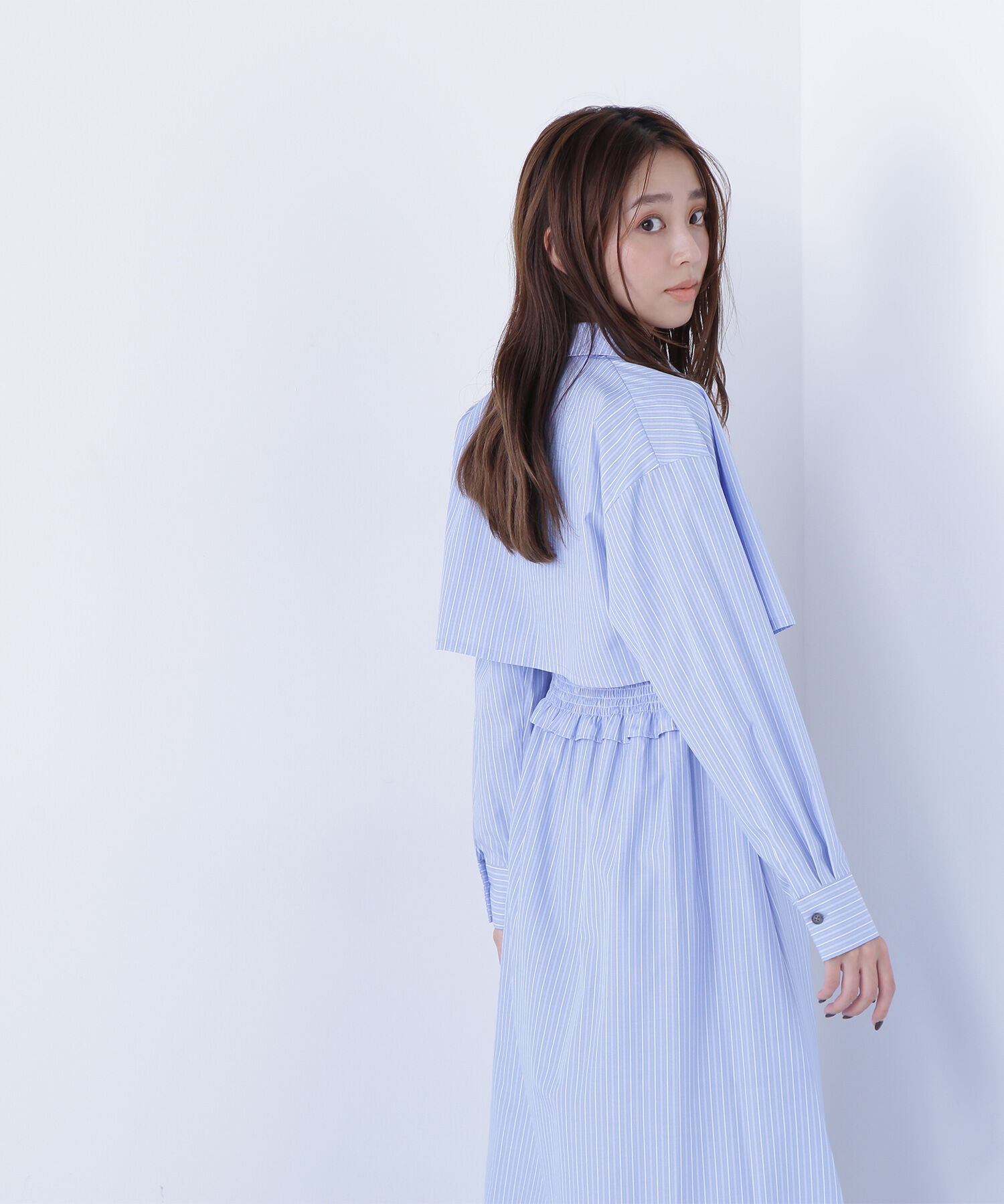  「レイヤードマルチストライプワンピース」|ワンピース|