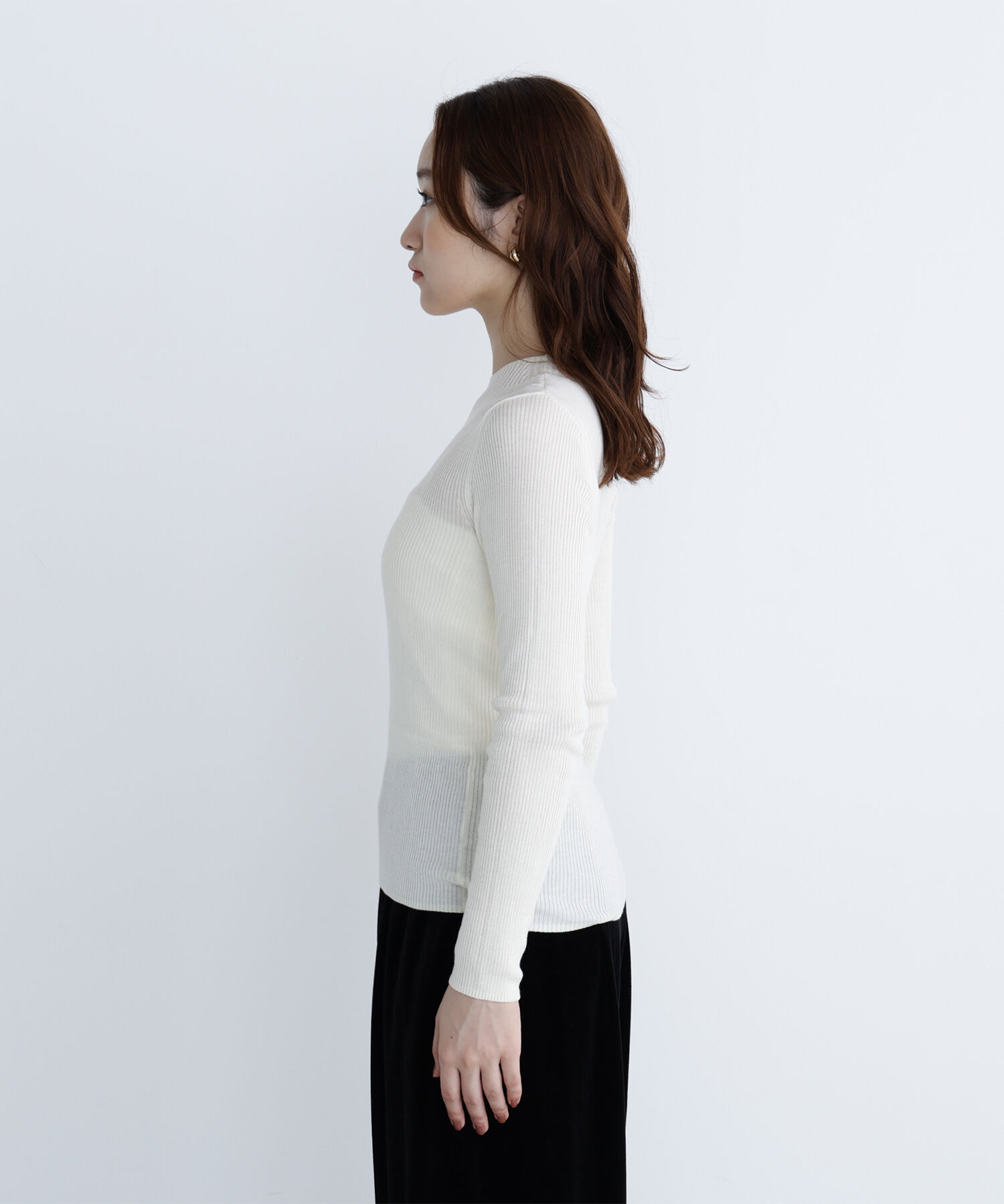  「ペプラムベスト＆リブニット」|ニット・セーター|