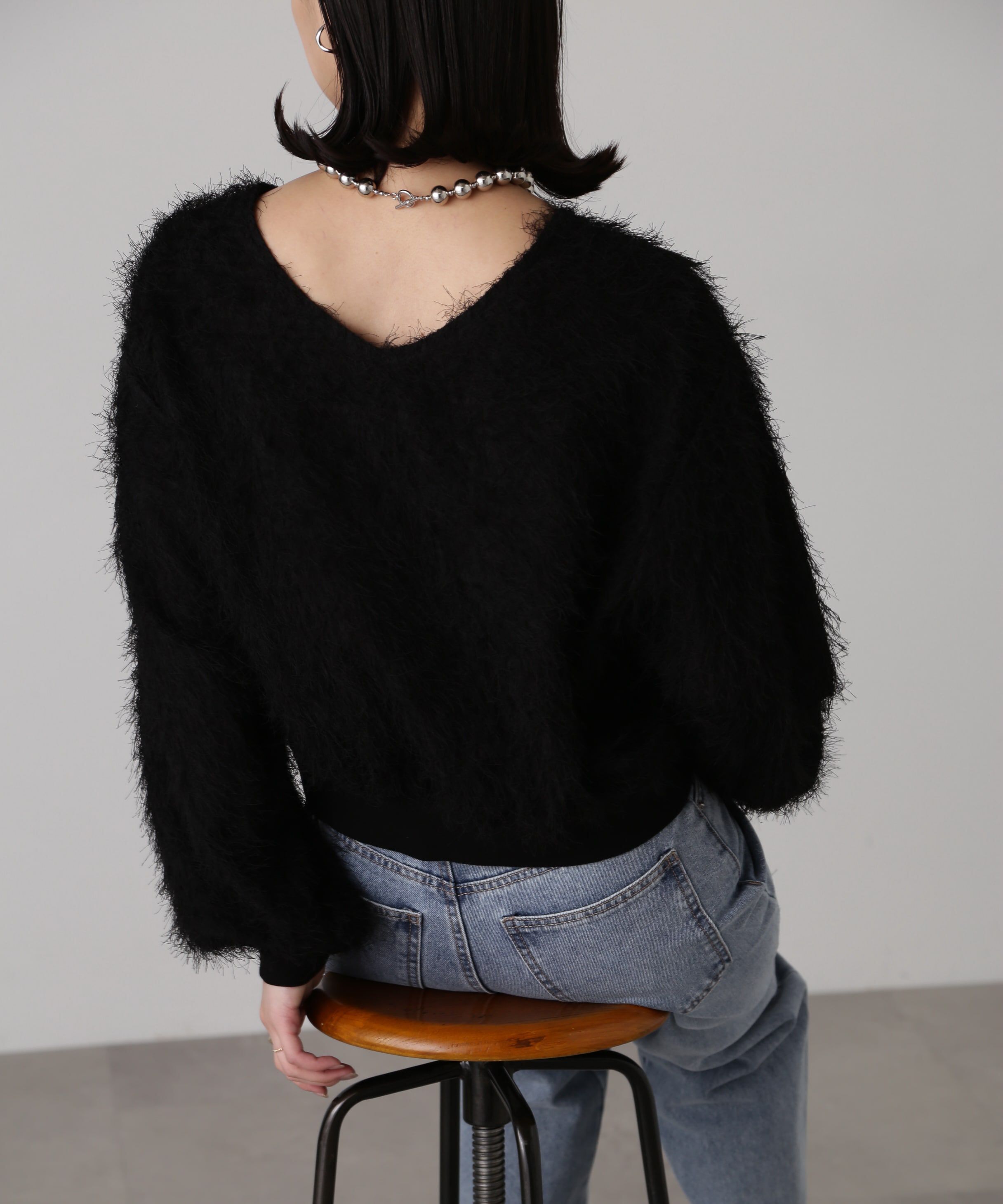  「ボリュームスリーブフェザーブラウス」|シャツ・ブラウス|