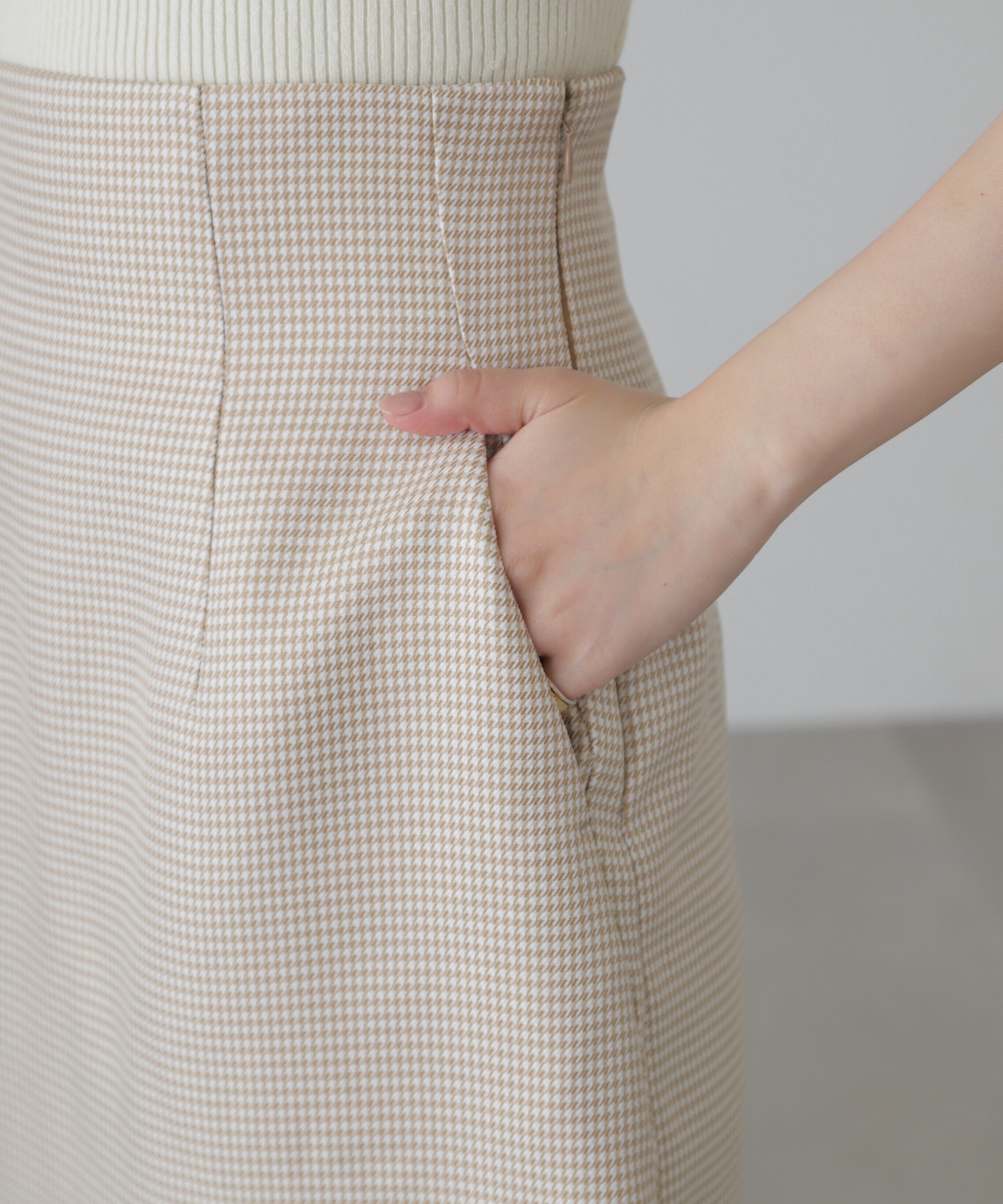  「ギンガムチェックハイウエストミニスカート」|スカート|