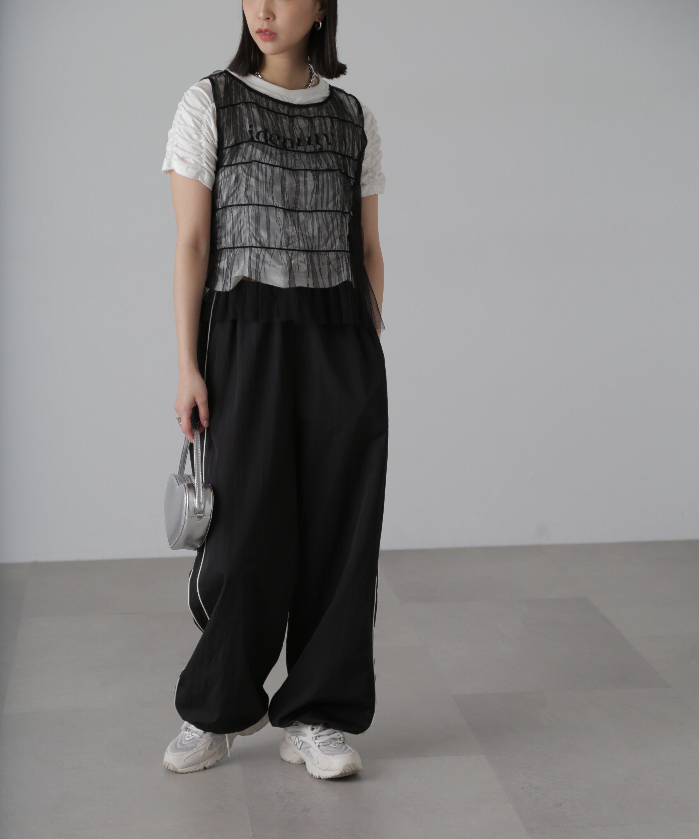  「チュールシャーリングブラウス」|シャツ・ブラウス|