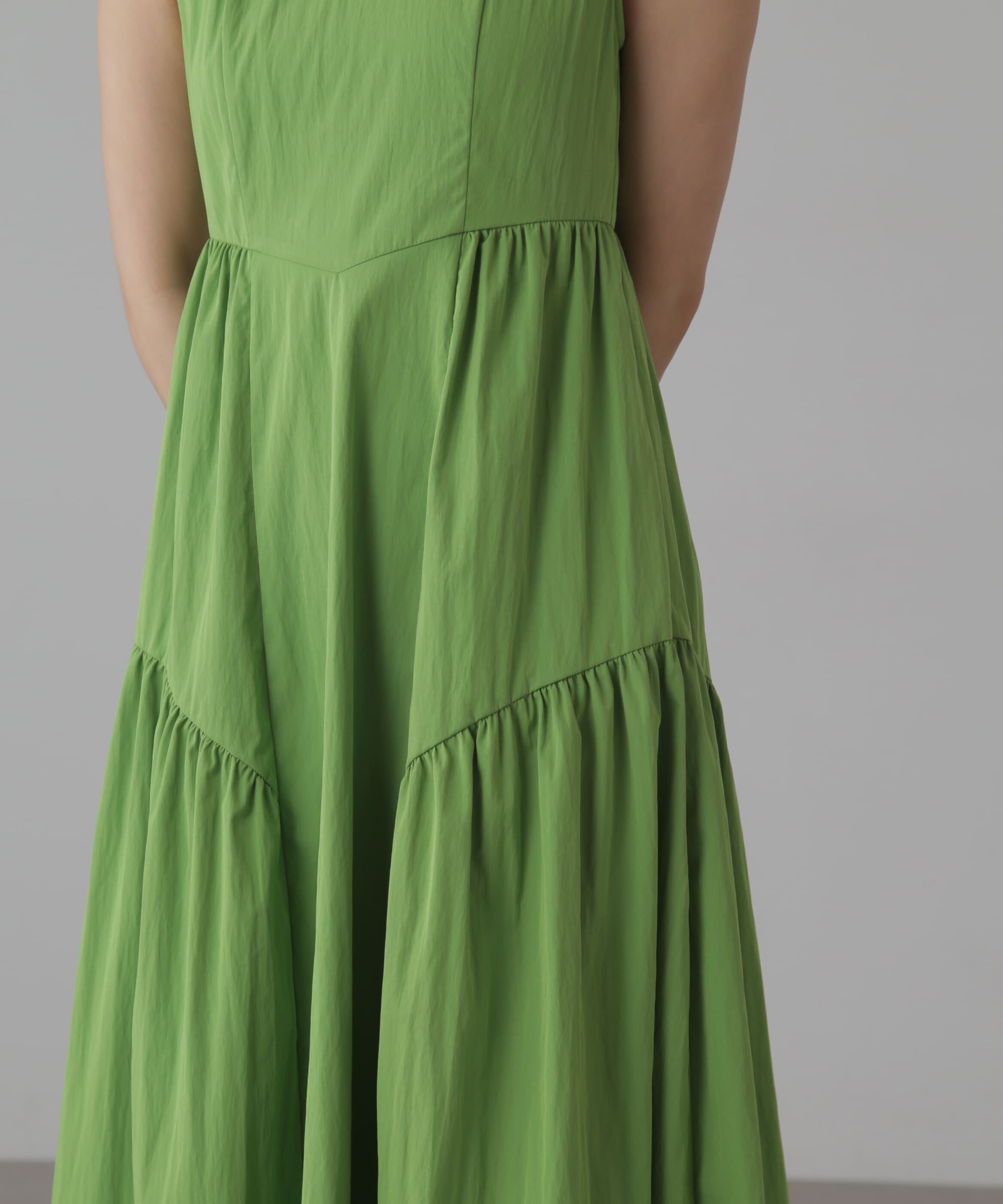  「タイプライターギャザーマキシワンピース」|ワンピース|