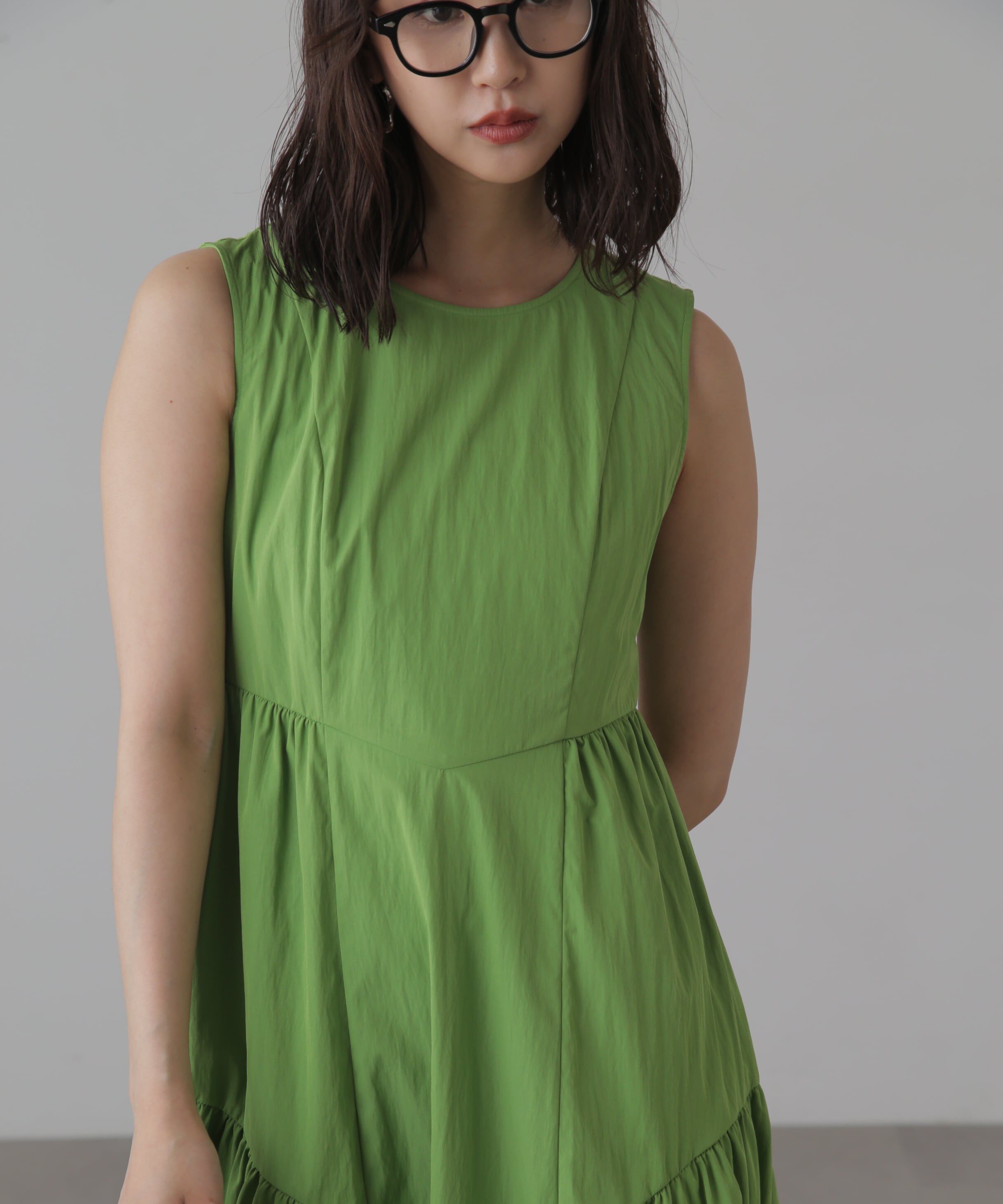  「タイプライターギャザーマキシワンピース」|ワンピース|