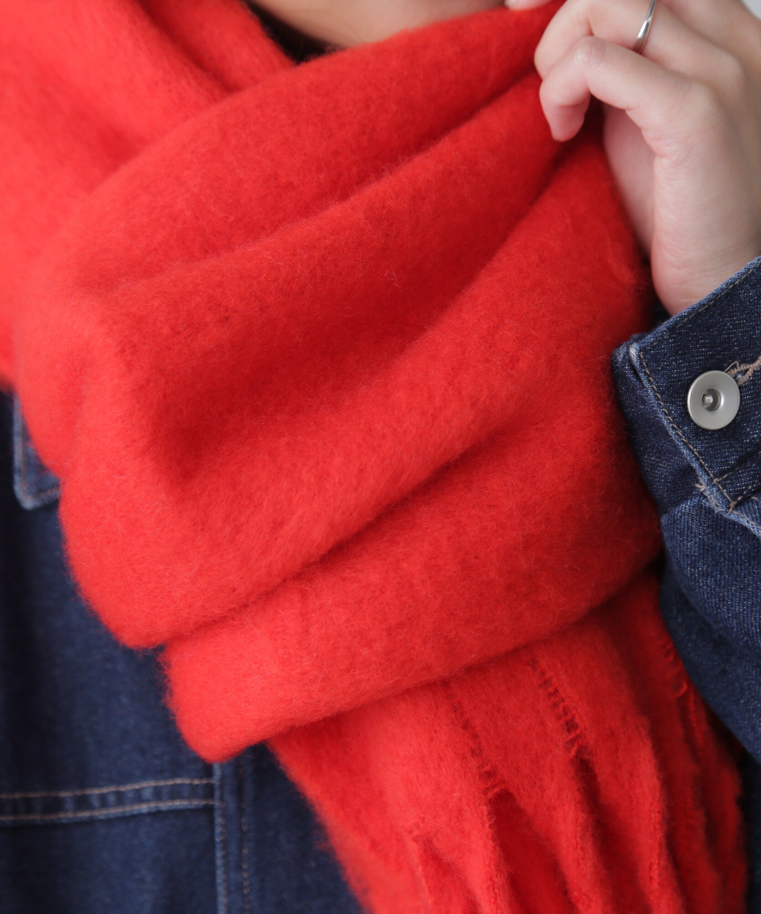  「大判無地ストール」|ソックス|