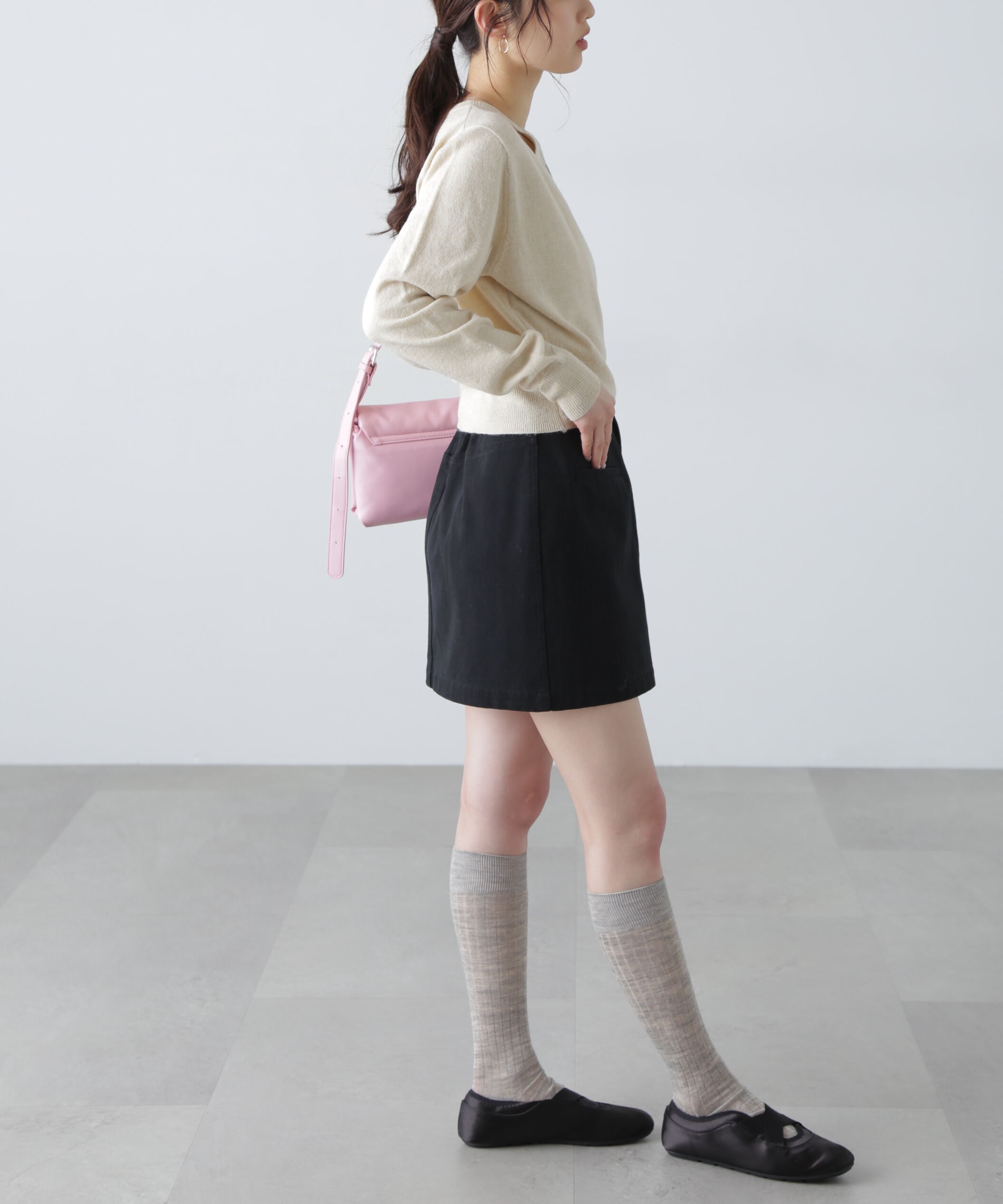  「〈セットアップ対応〉ウォッシュドミニスカート」|スカート|