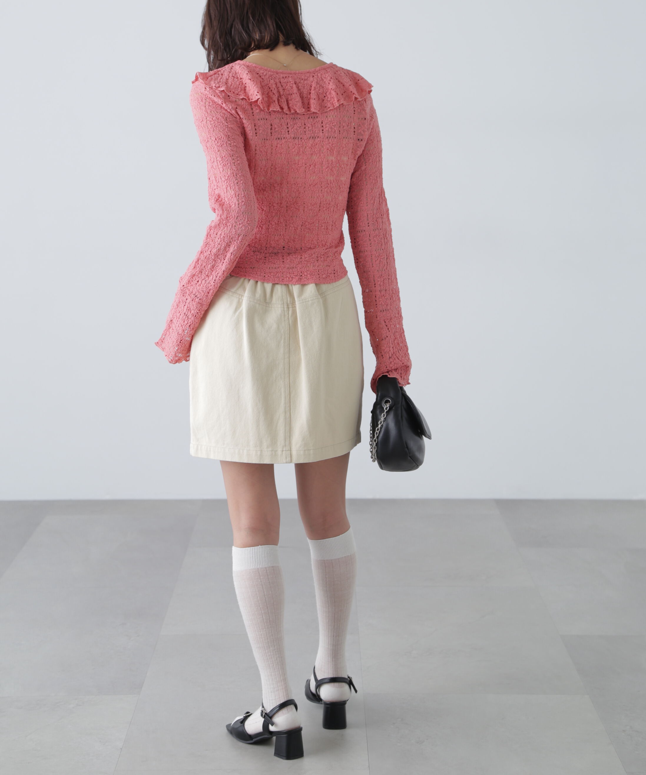  「〈セットアップ対応〉ウォッシュドミニスカート」|スカート|