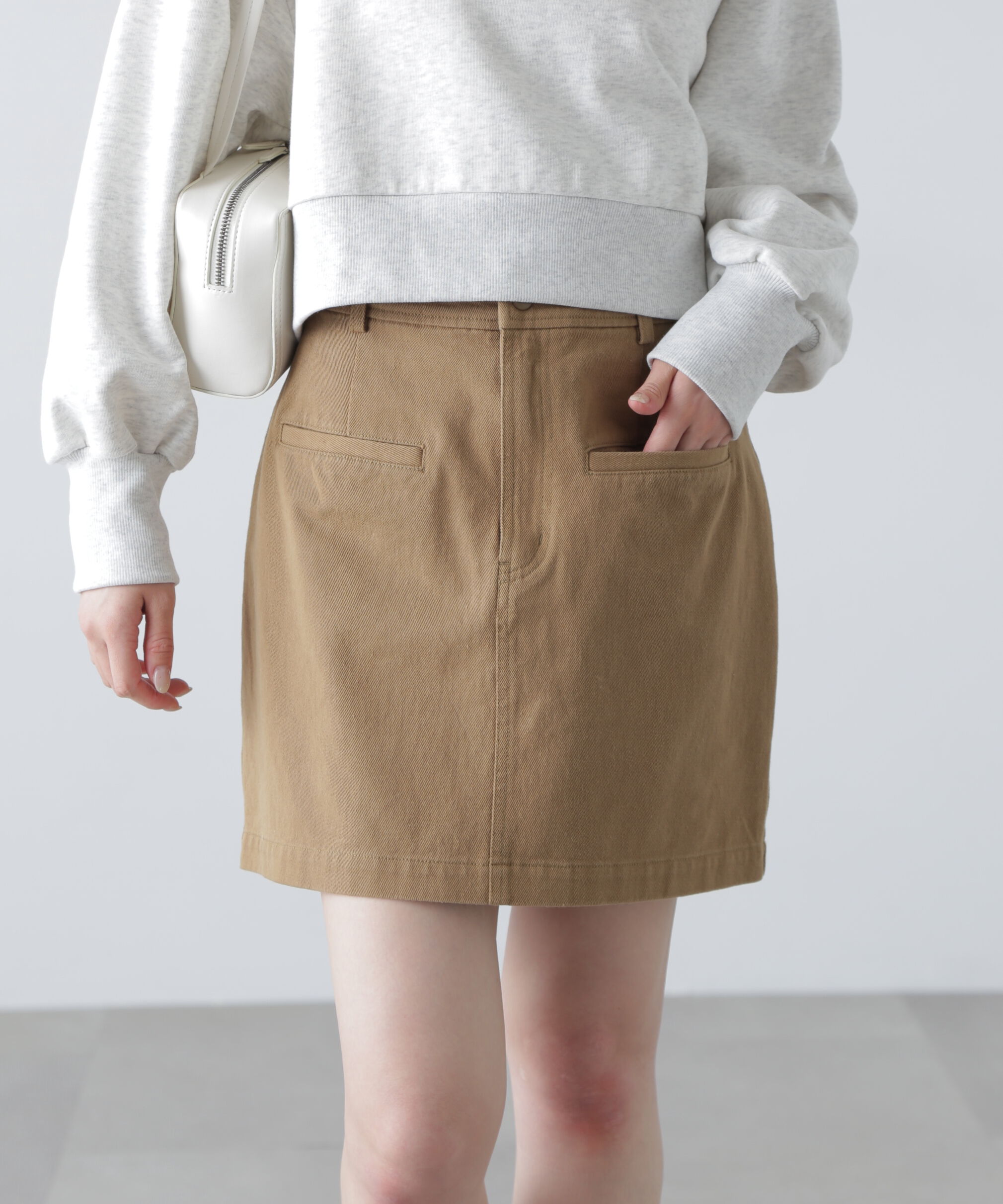  「〈セットアップ対応〉ウォッシュドミニスカート」|スカート|