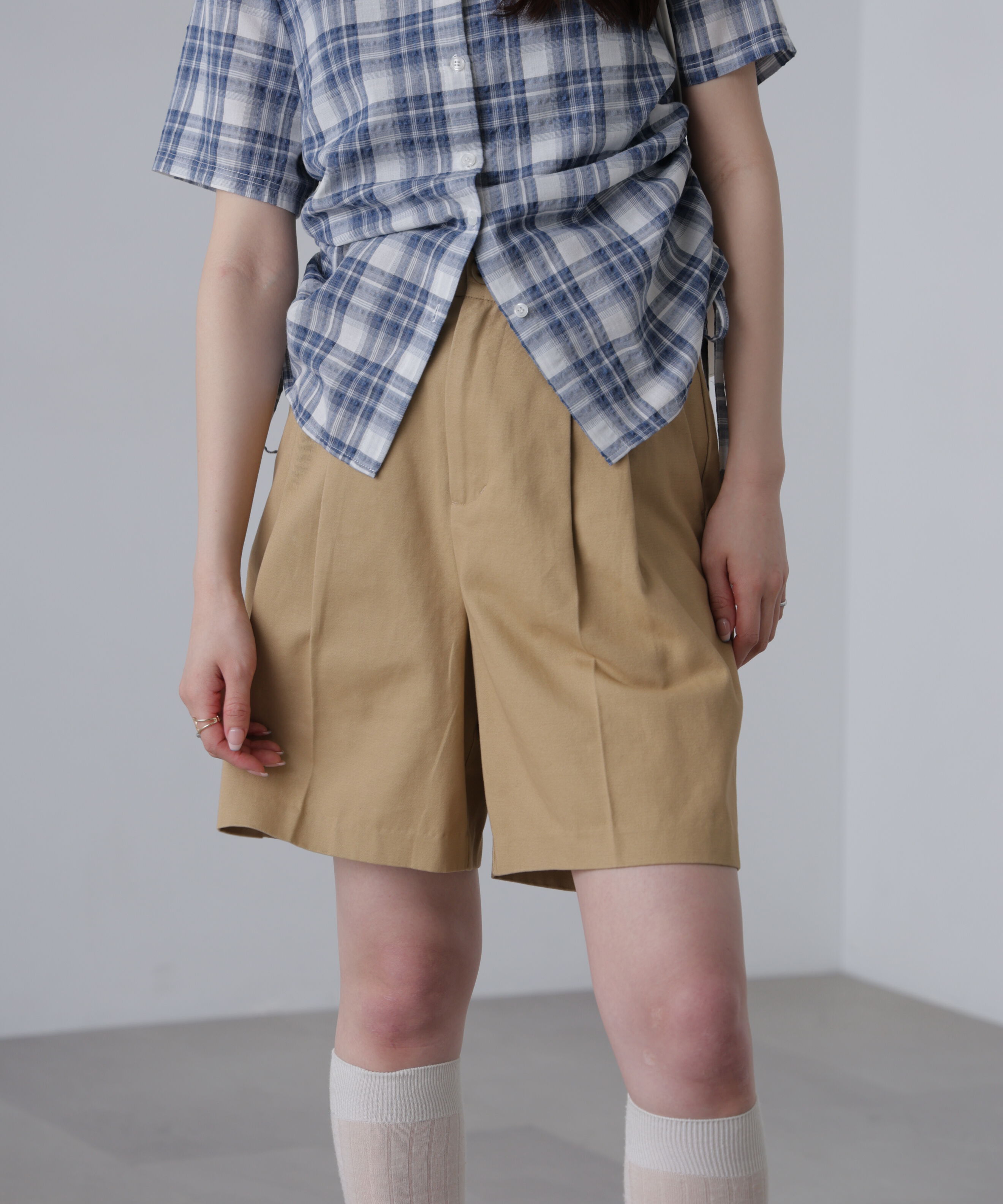  「チノショートパンツ」|その他|ベージュ
