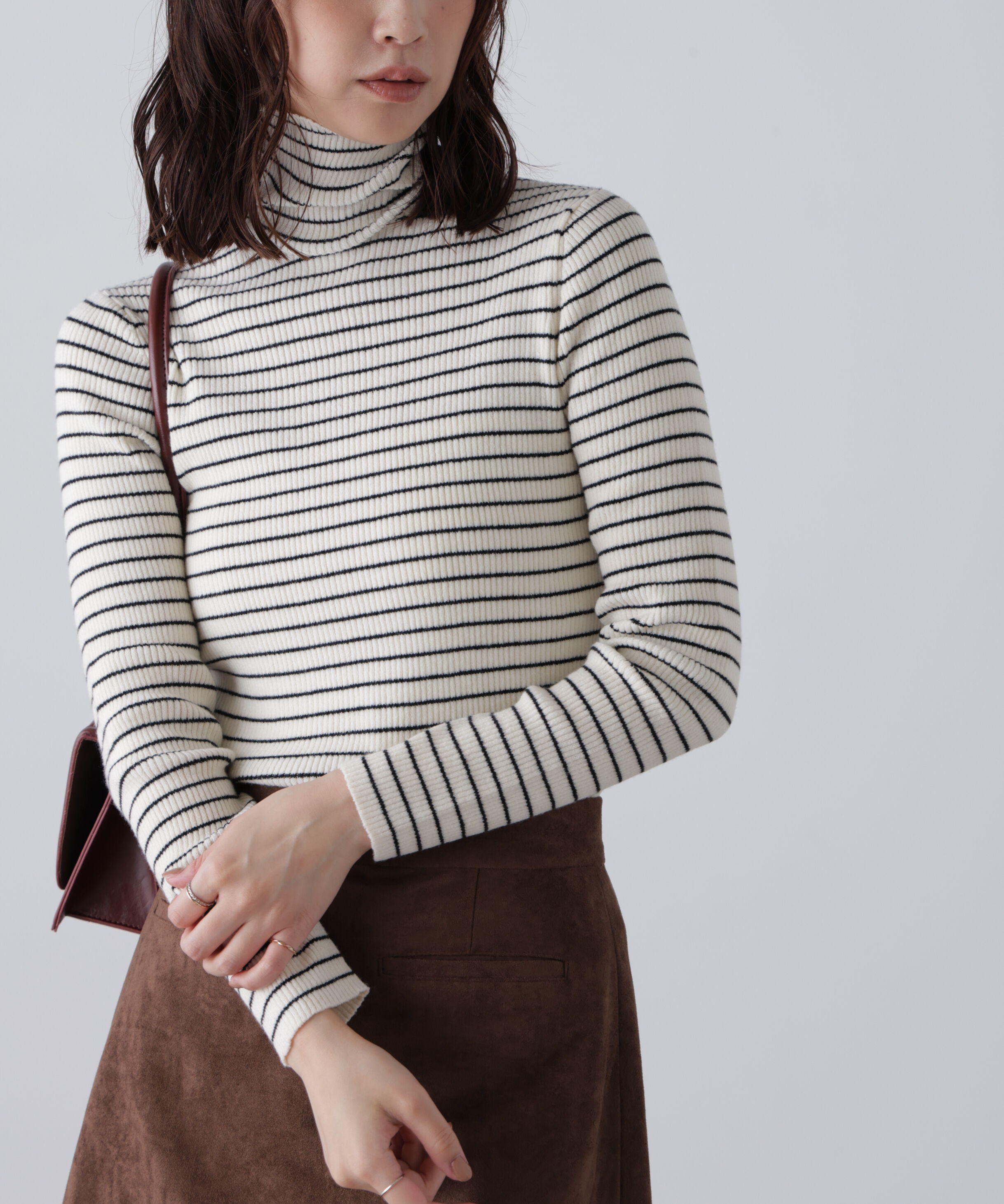  「タートルネックリブニット」|ニット・セーター|