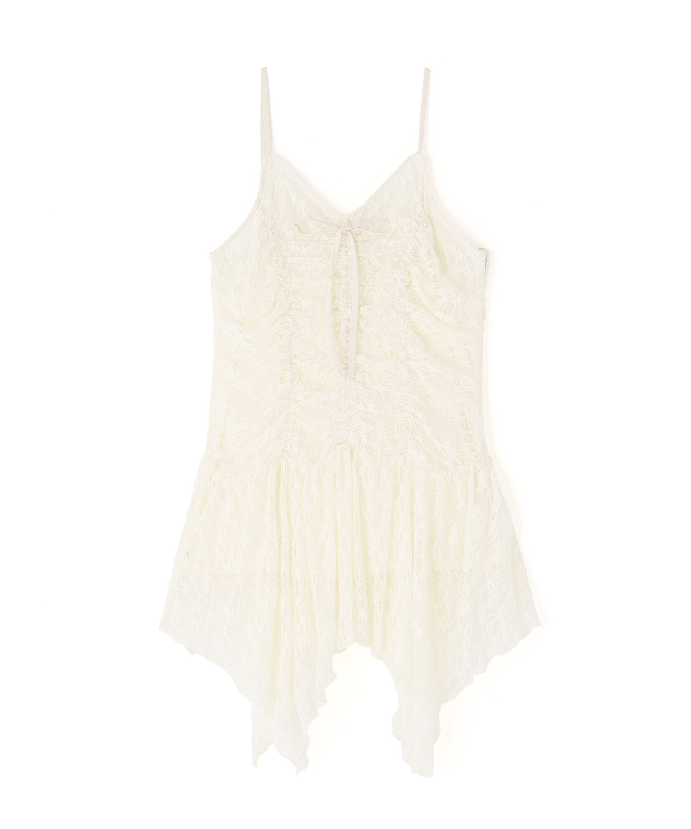  「ドロストイレヘムキャミミニワンピース」|ワンピース|