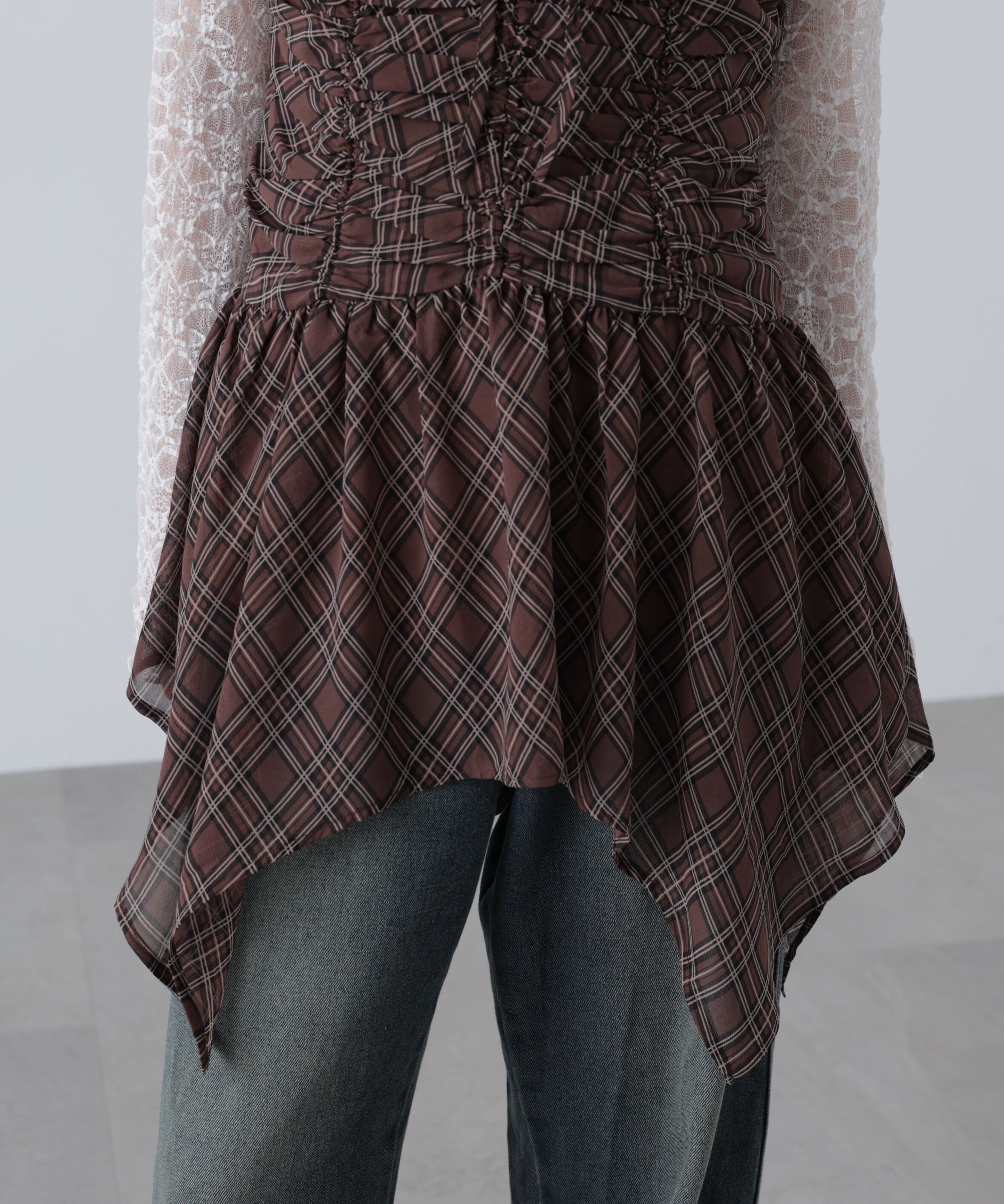  「ドロストイレヘムキャミミニワンピース」|ワンピース|