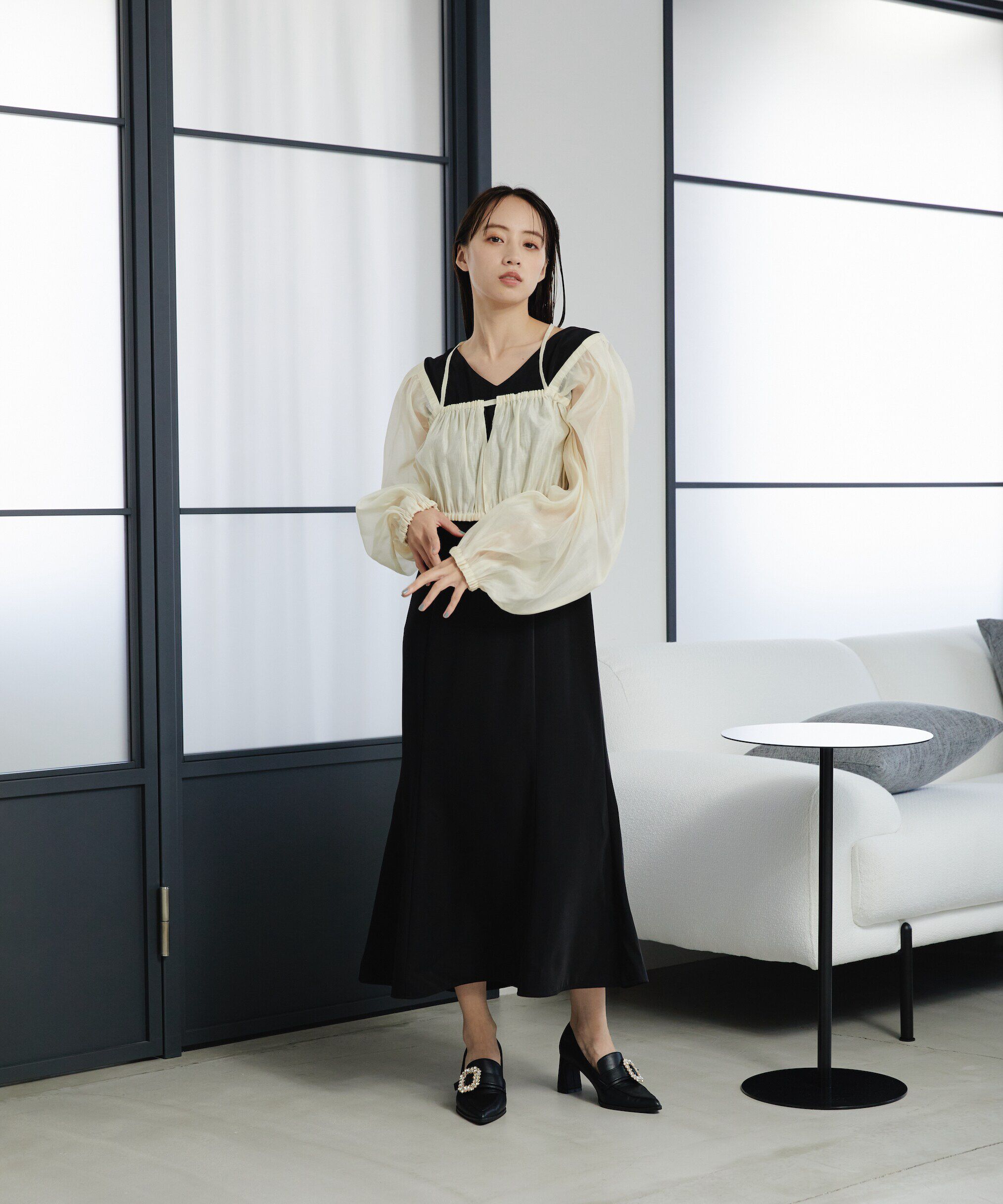  「2ピースボレロツキワンピース」|ワンピース|ブラック