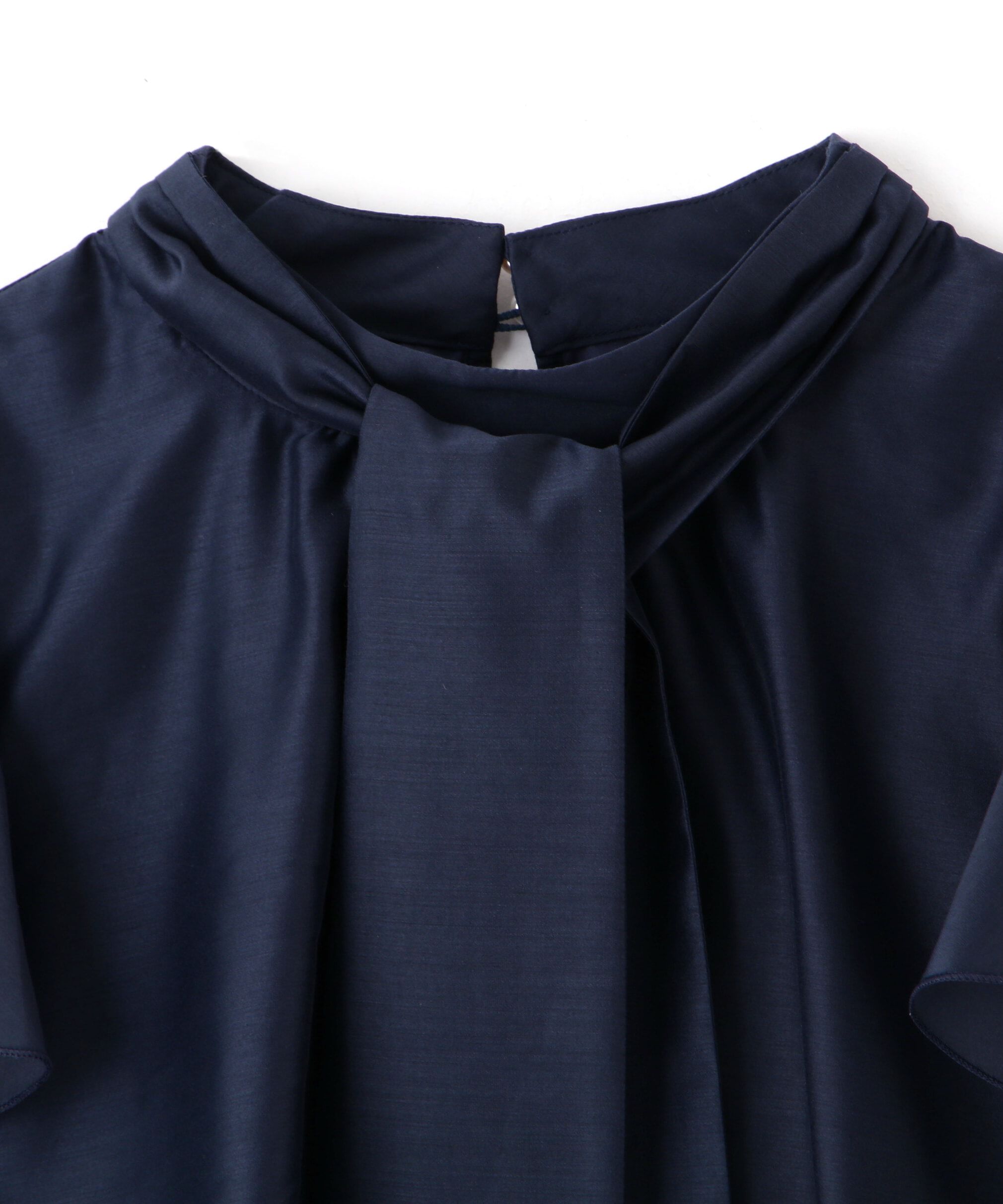  「ボウタイ付きフリルブラウス」|シャツ・ブラウス|