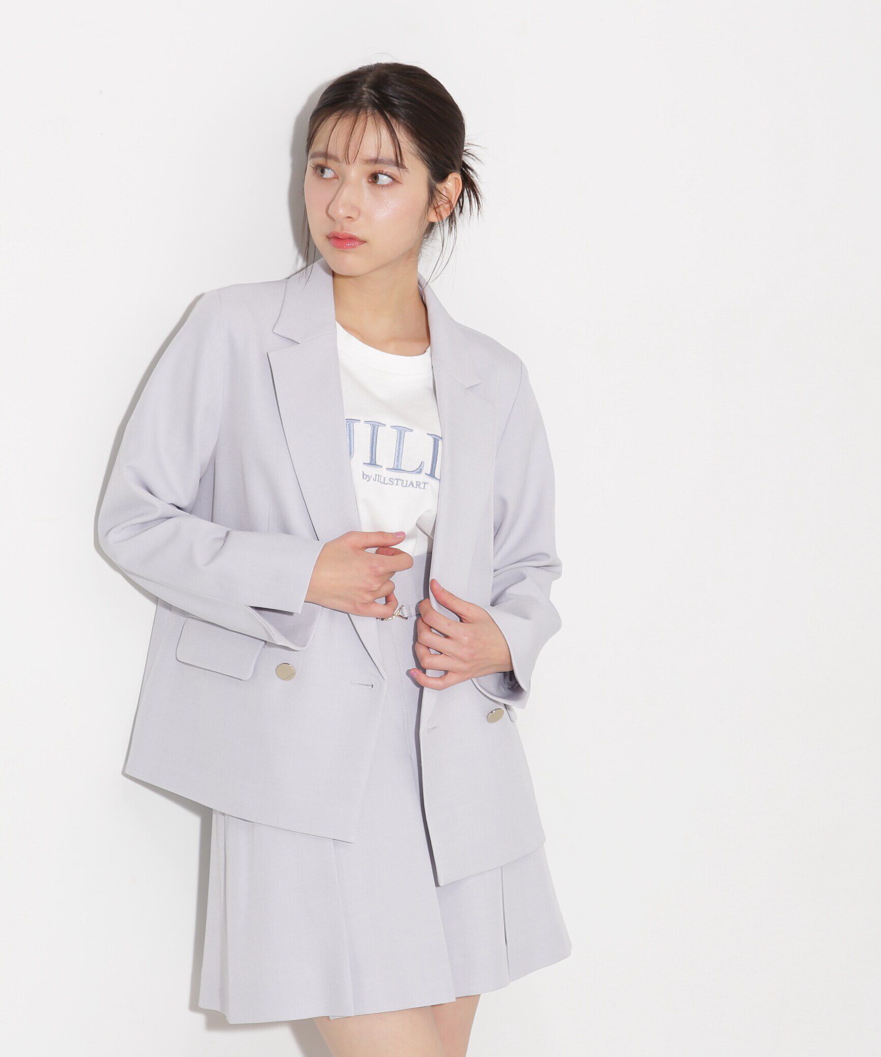  「ベーシックツイルダブル釦テーラードジャケット」|その他|