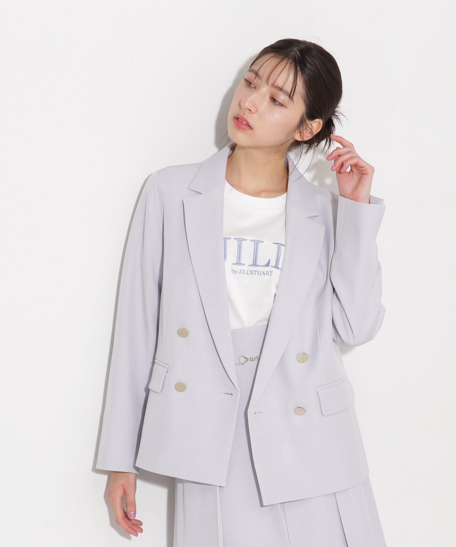  「ベーシックツイルダブル釦テーラードジャケット」|その他|