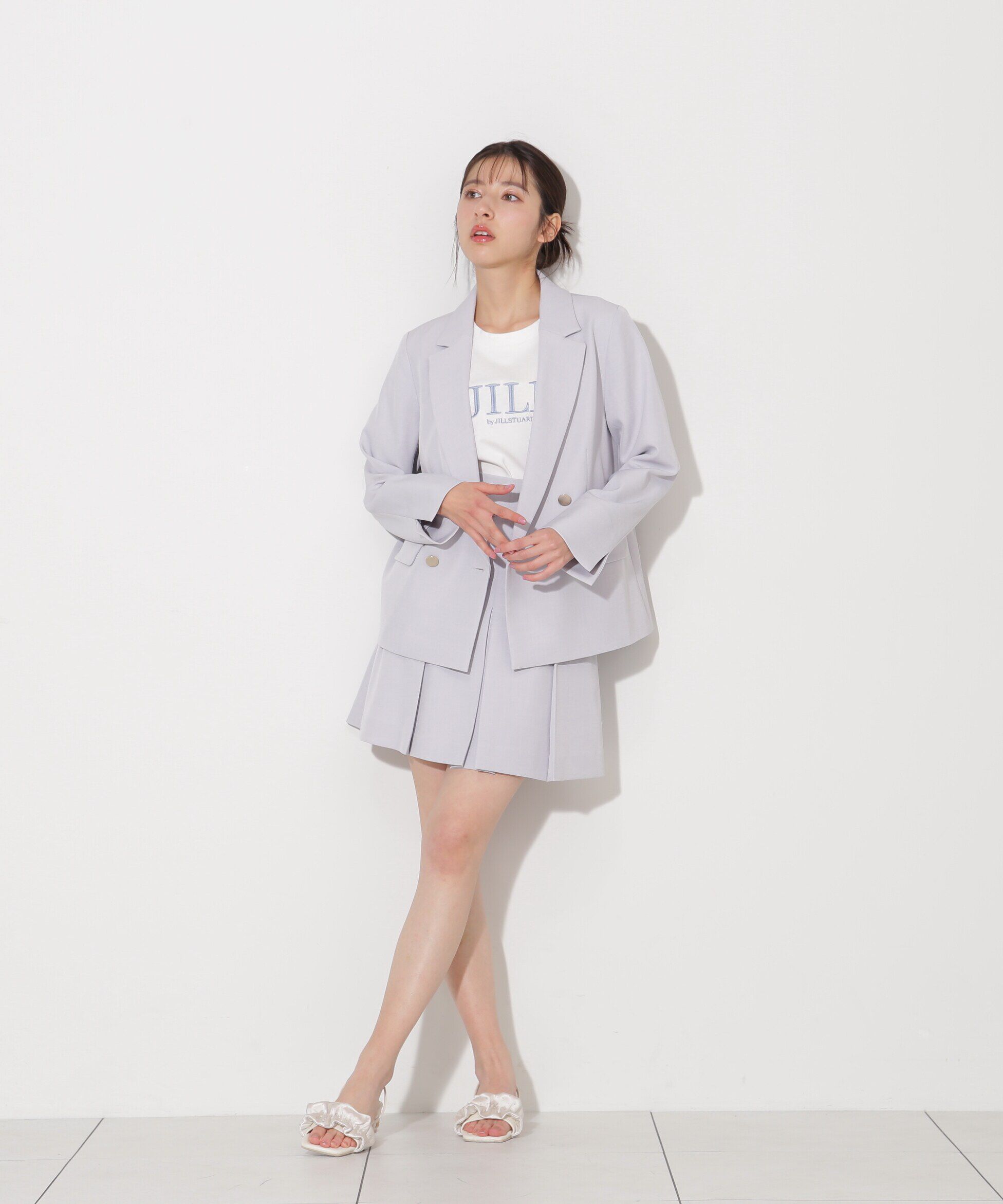  「ベーシックツイルダブル釦テーラードジャケット」|その他|