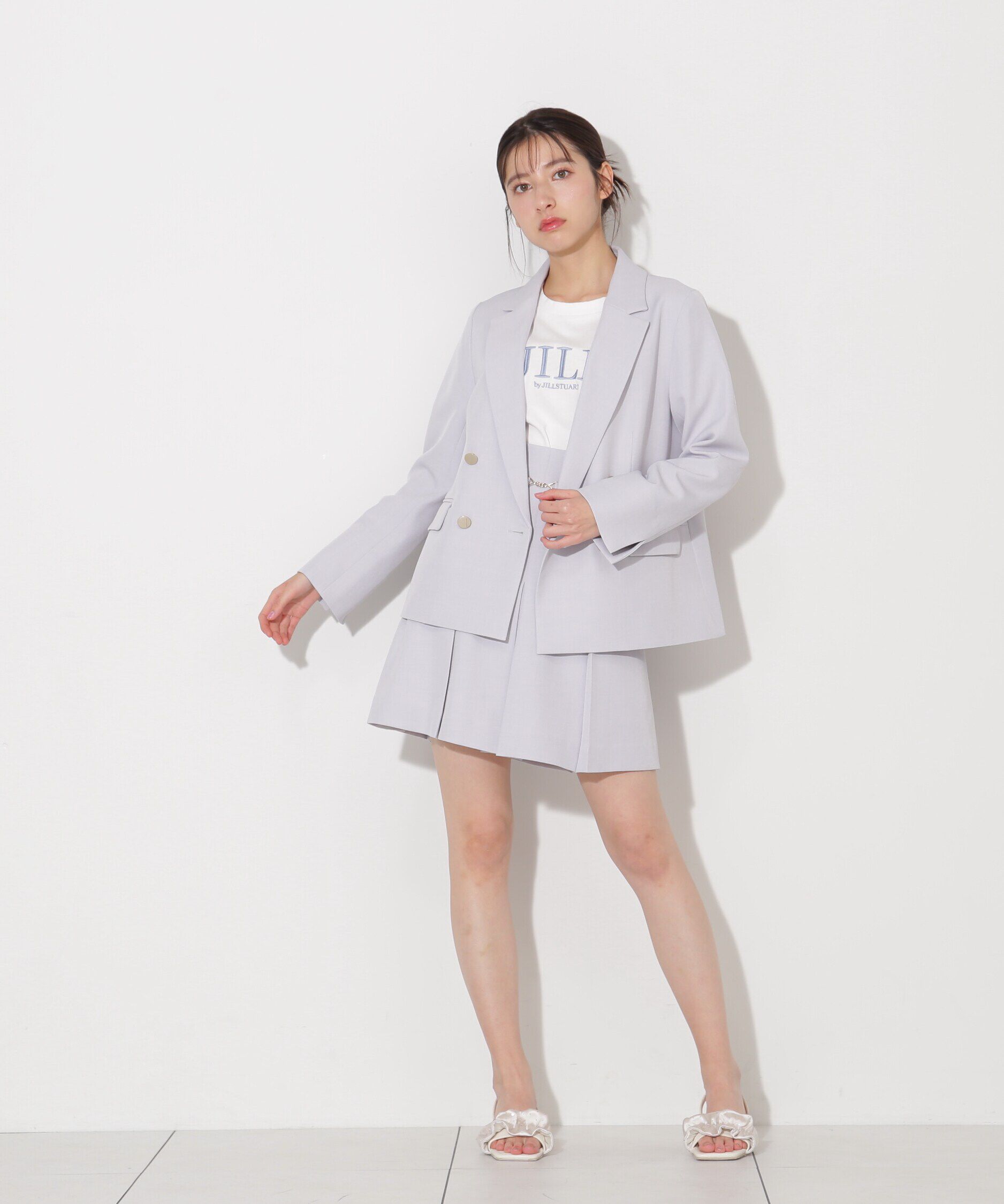  「ベーシックツイルダブル釦テーラードジャケット」|その他|