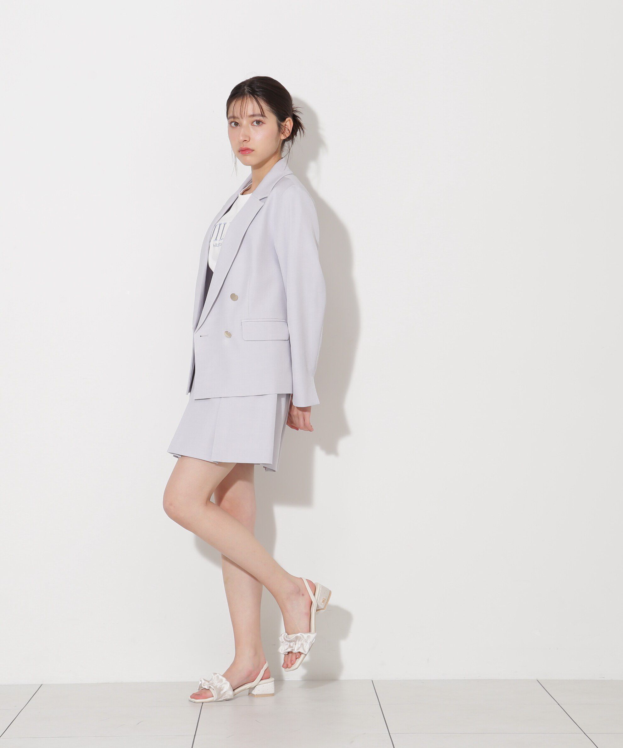  「ベーシックツイルダブル釦テーラードジャケット」|その他|