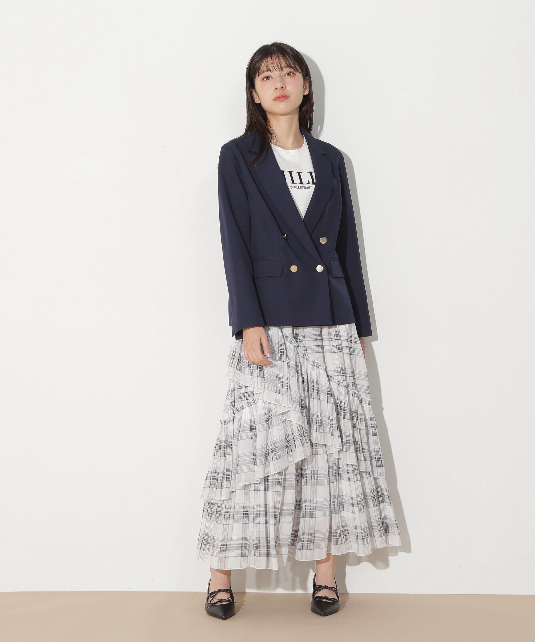  「ベーシックツイルダブル釦テーラードジャケット」|その他|