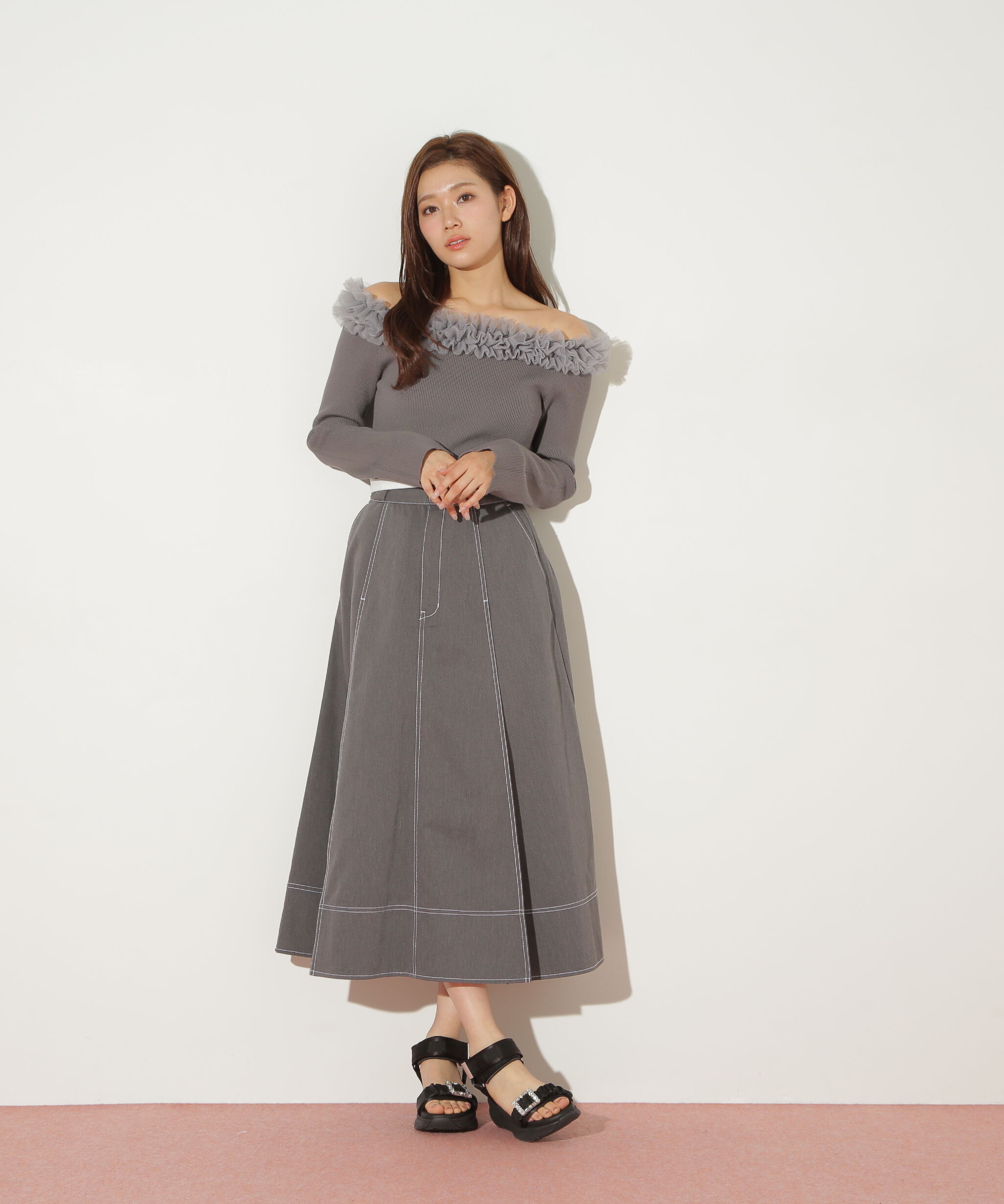  「「Dickies &times; JILL by JILL STUART」別注ステッチロングスカート」|スカート|