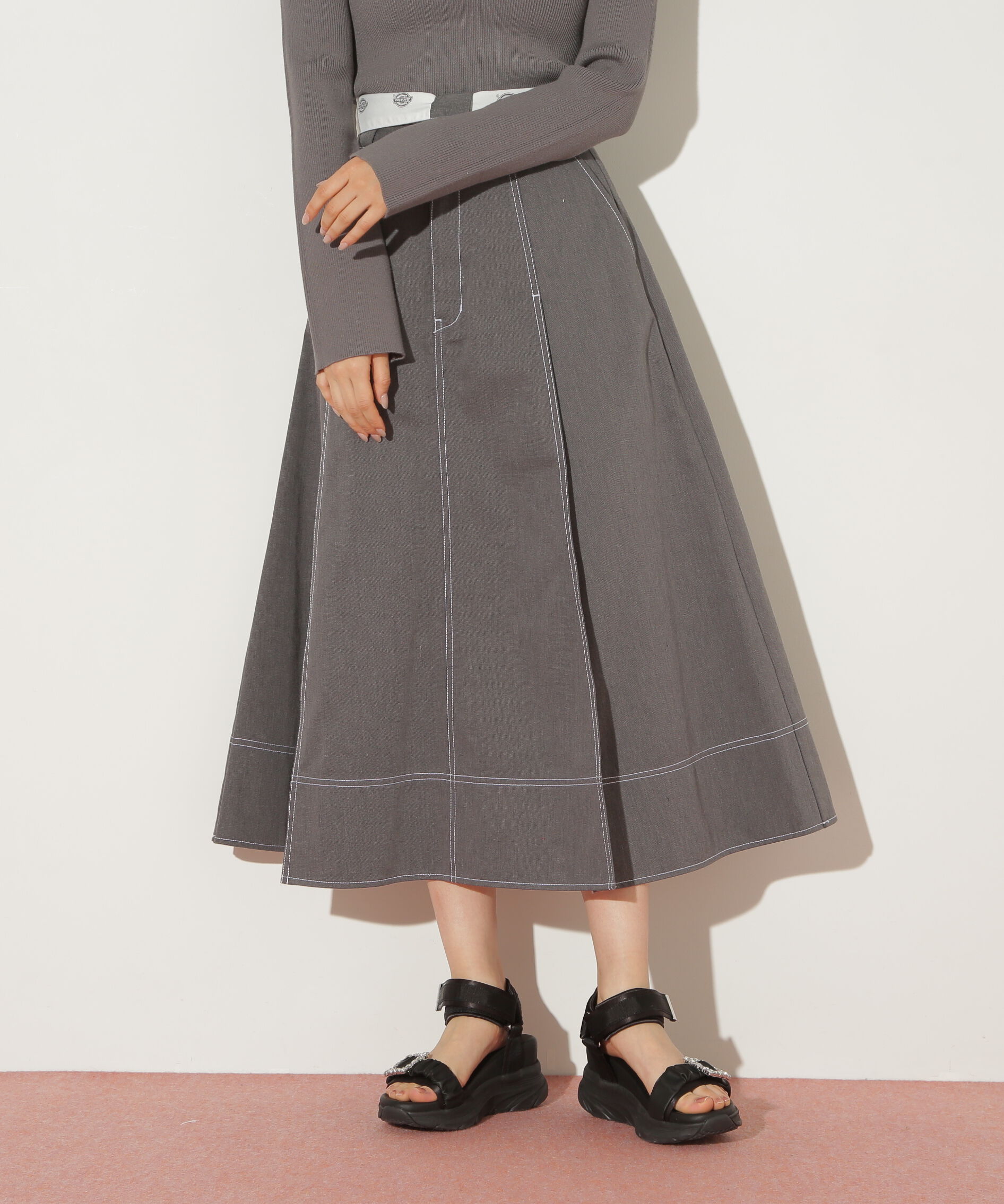  「「Dickies &times; JILL by JILL STUART」別注ステッチロングスカート」|スカート|