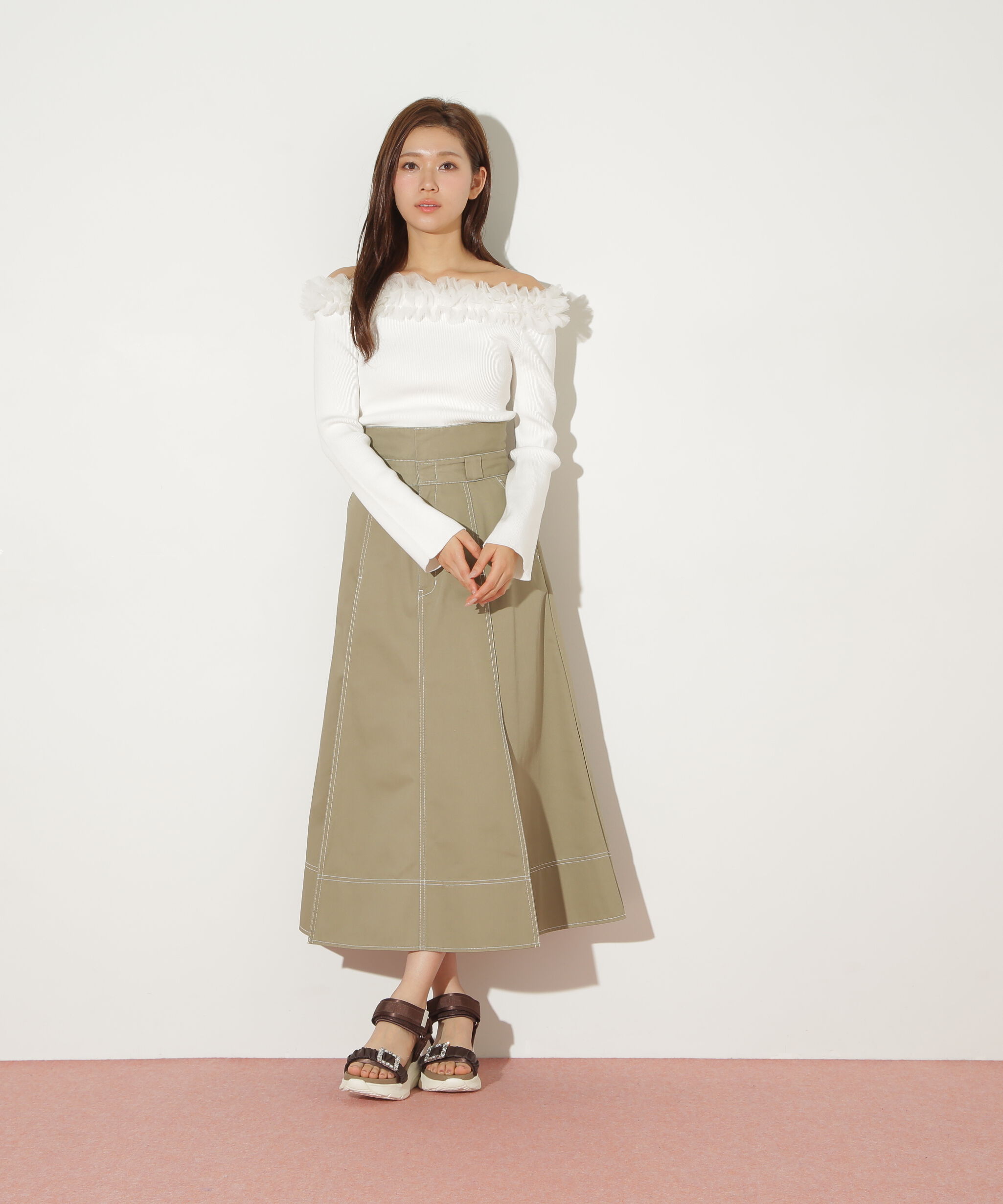  「「Dickies &times; JILL by JILL STUART」別注ステッチロングスカート」|スカート|
