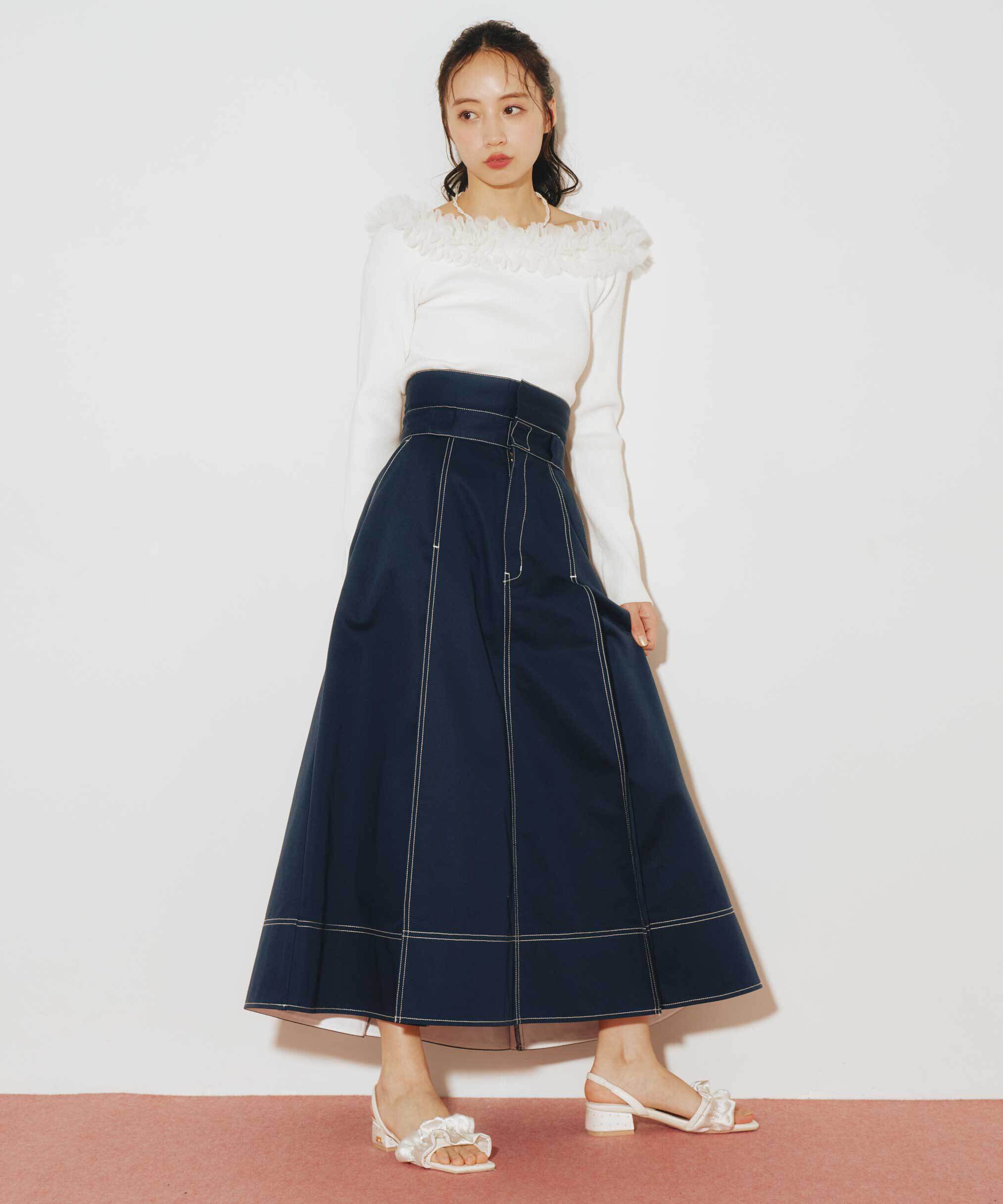  「「Dickies &times; JILL by JILL STUART」別注ステッチロングスカート」|スカート|