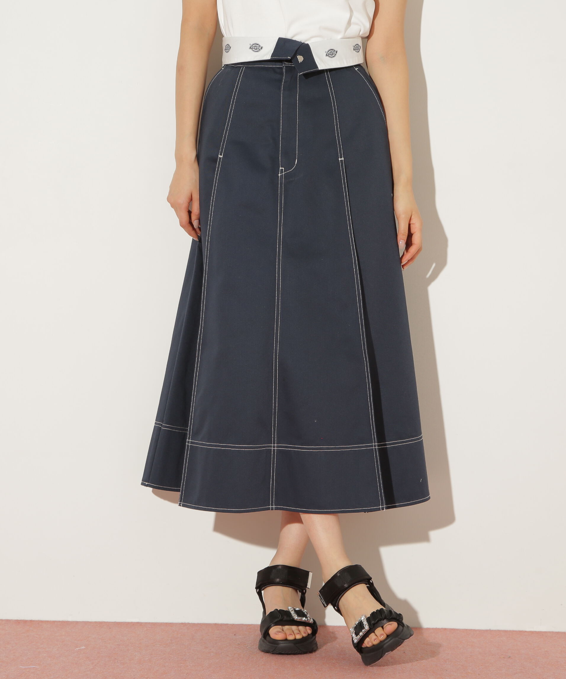  「「Dickies &times; JILL by JILL STUART」別注ステッチロングスカート」|スカート|