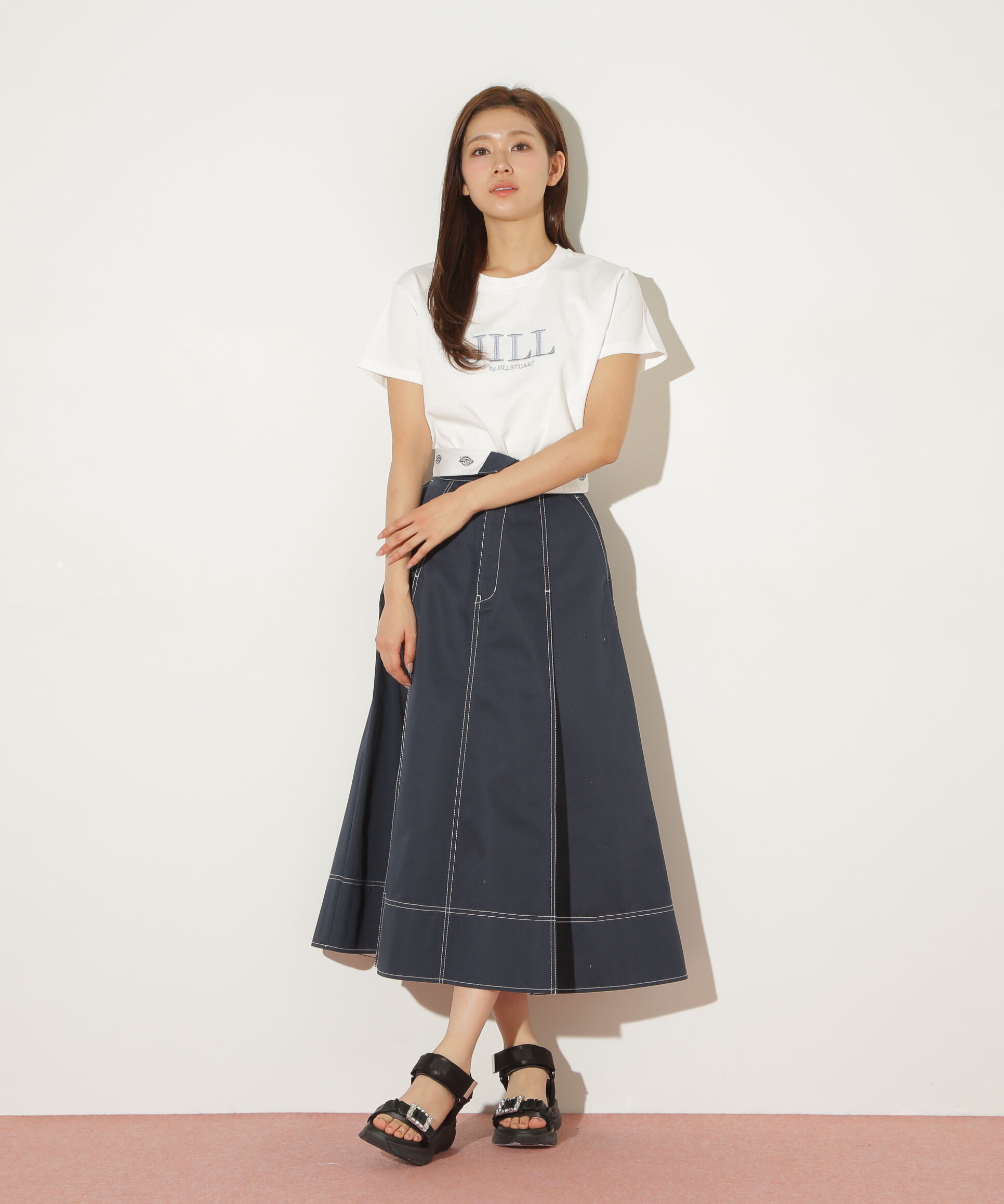  「「Dickies &times; JILL by JILL STUART」別注ステッチロングスカート」|スカート|
