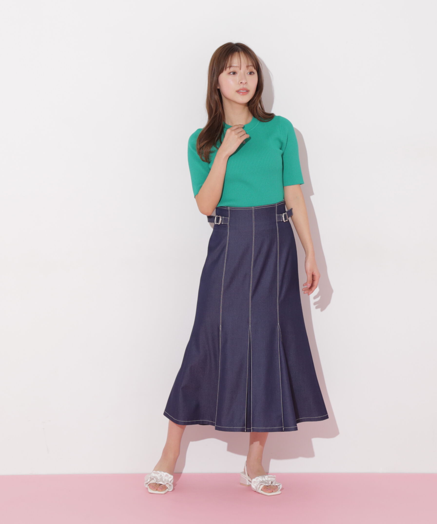  「ステッチマーメイドスカート」|スカート|