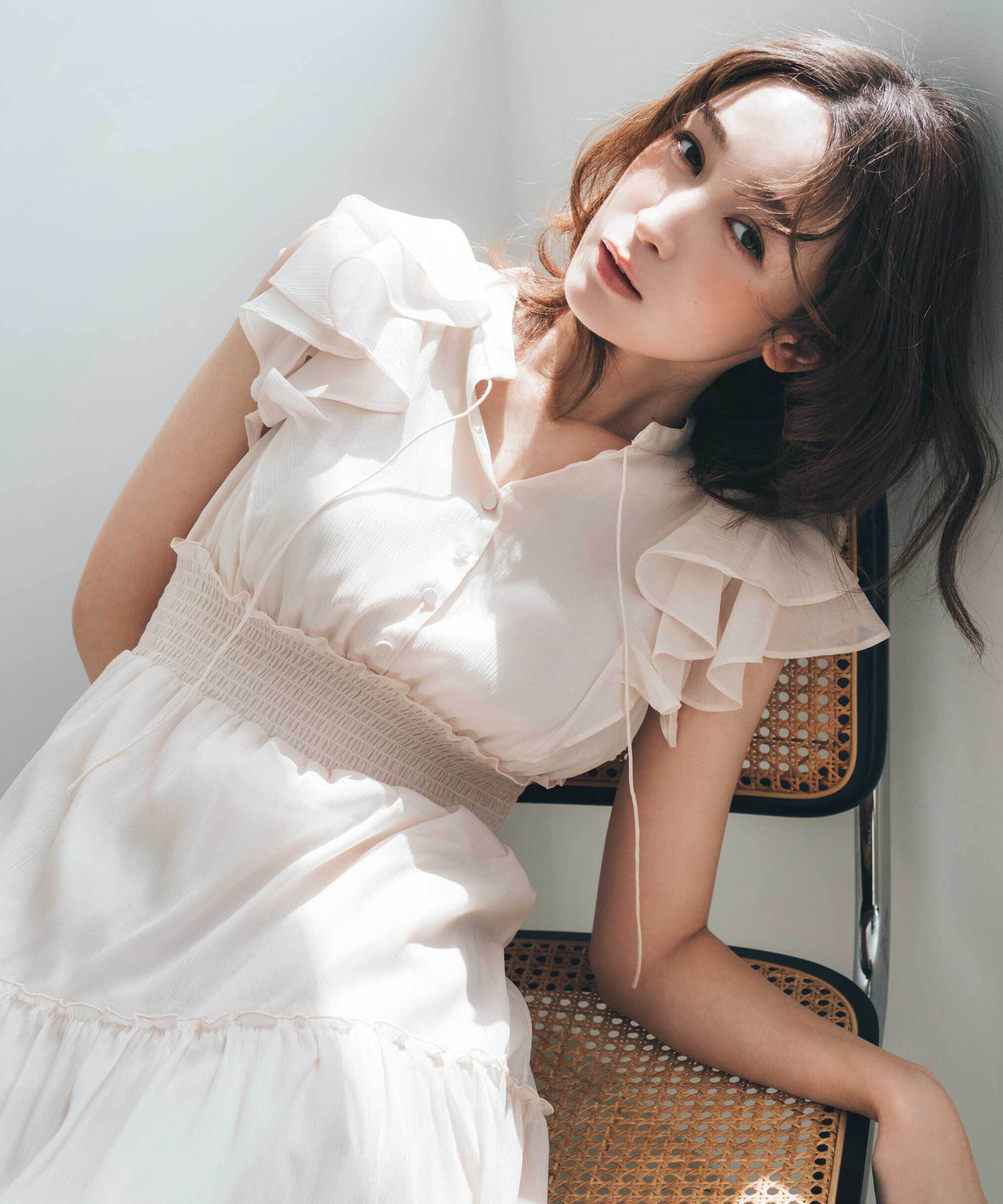  「ボリュームティアードワンピース」|ワンピース|エクリュ