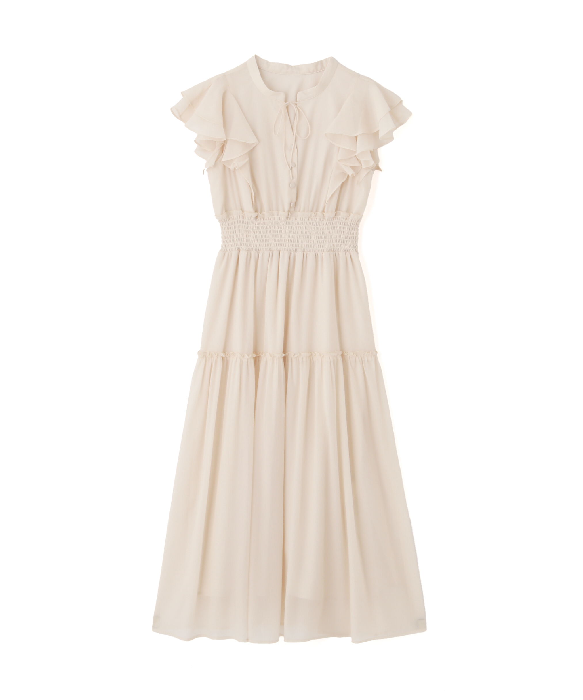  「ボリュームティアードワンピース」|ワンピース|