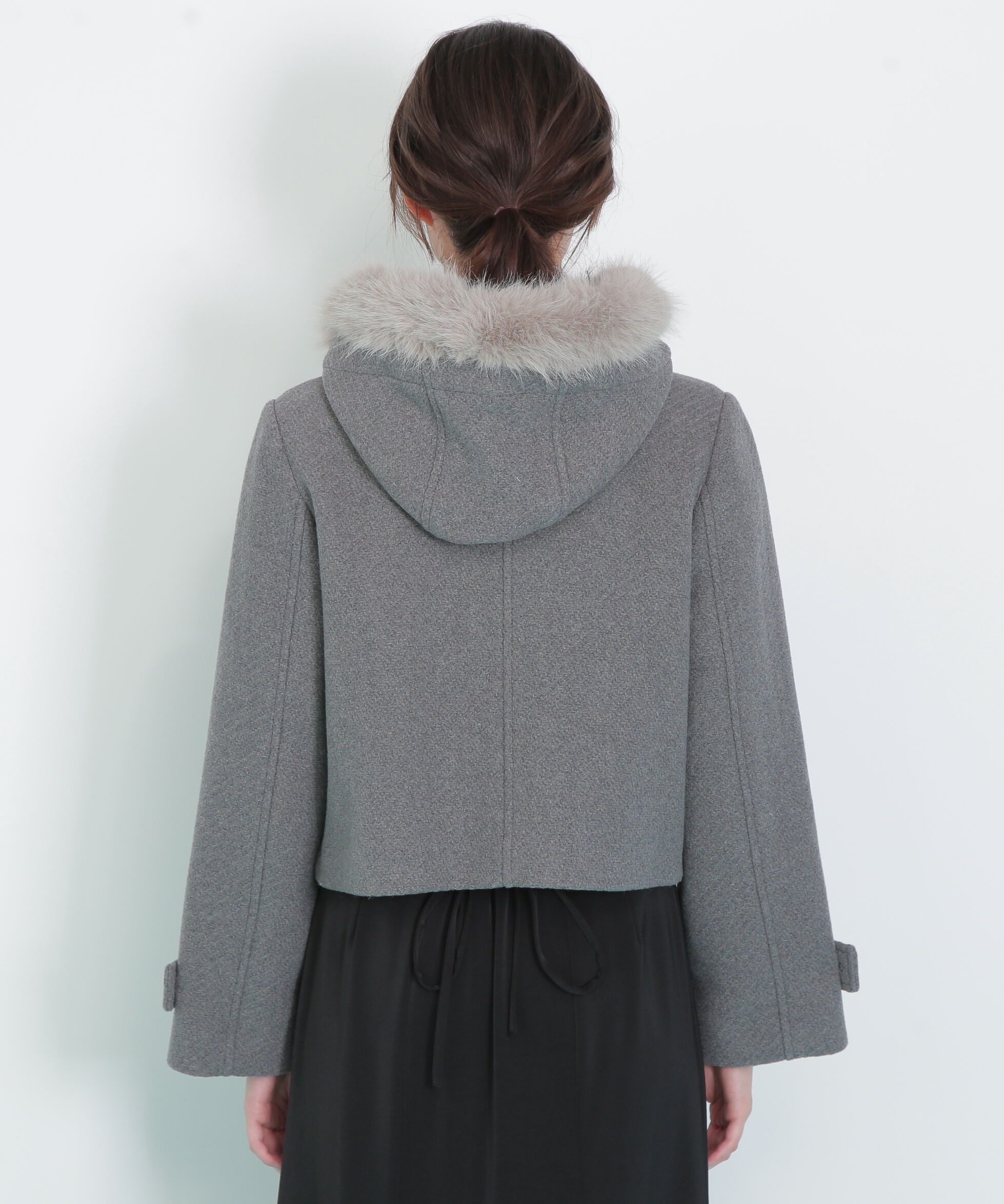  「フェイクファー付ショートダッフルコート」|その他|