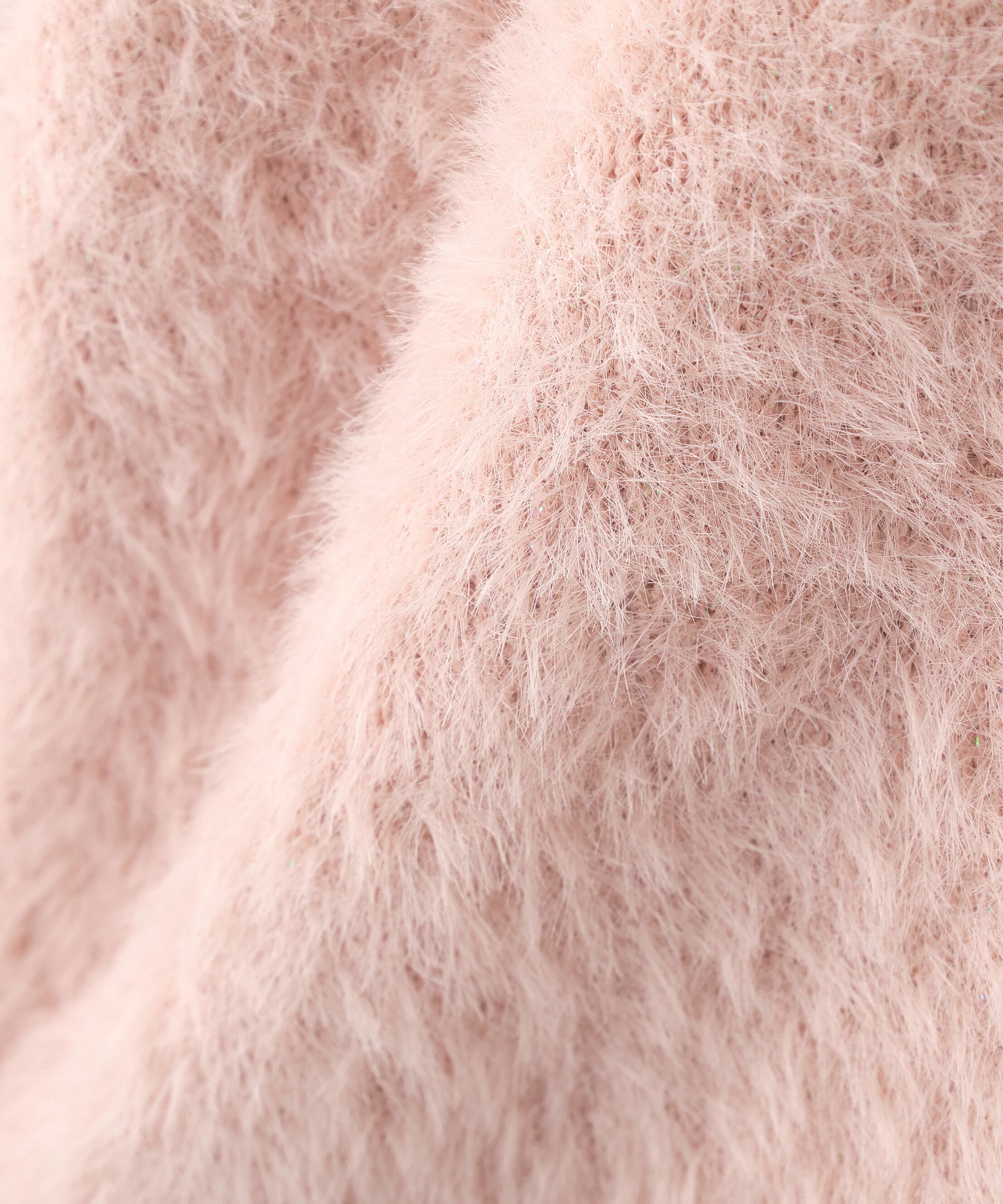  「スパンコールフェザーニットジャケット」|ニット・セーター|