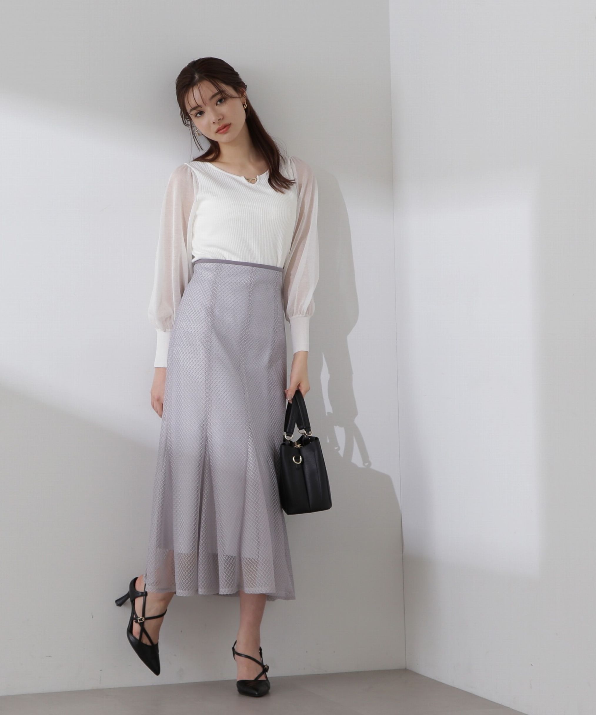 PROPORTION BODY DRESSING「パイピングレースマーメイドスカート」|スカート|