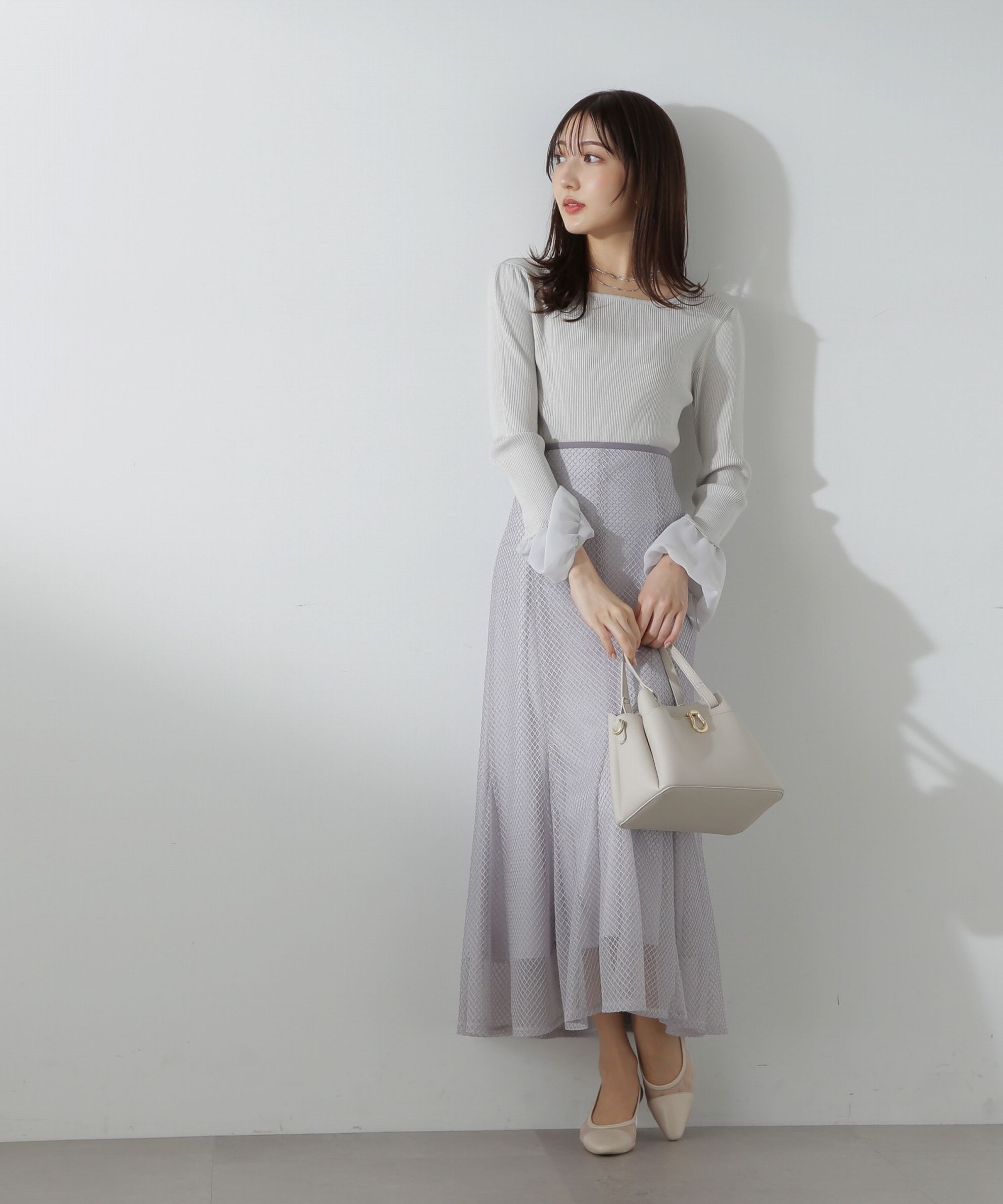 PROPORTION BODY DRESSING「パイピングレースマーメイドスカート」|スカート|