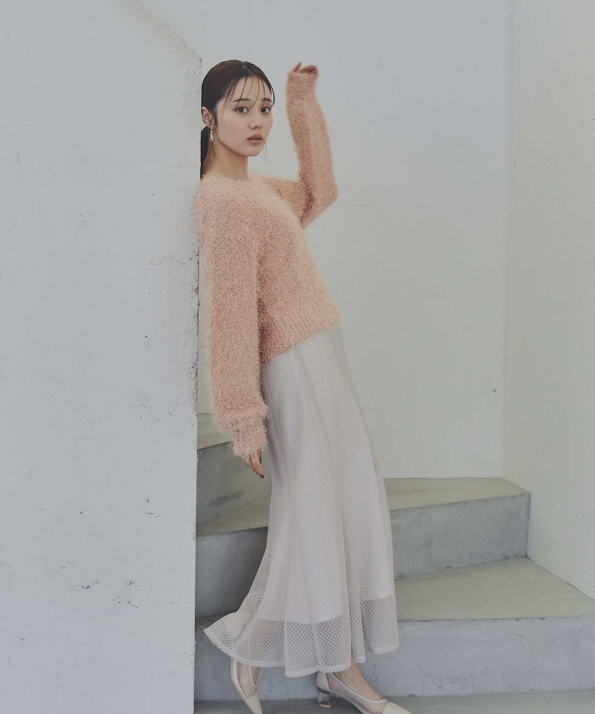 PROPORTION BODY DRESSING「パイピングレースマーメイドスカート」|スカート|ベージュ