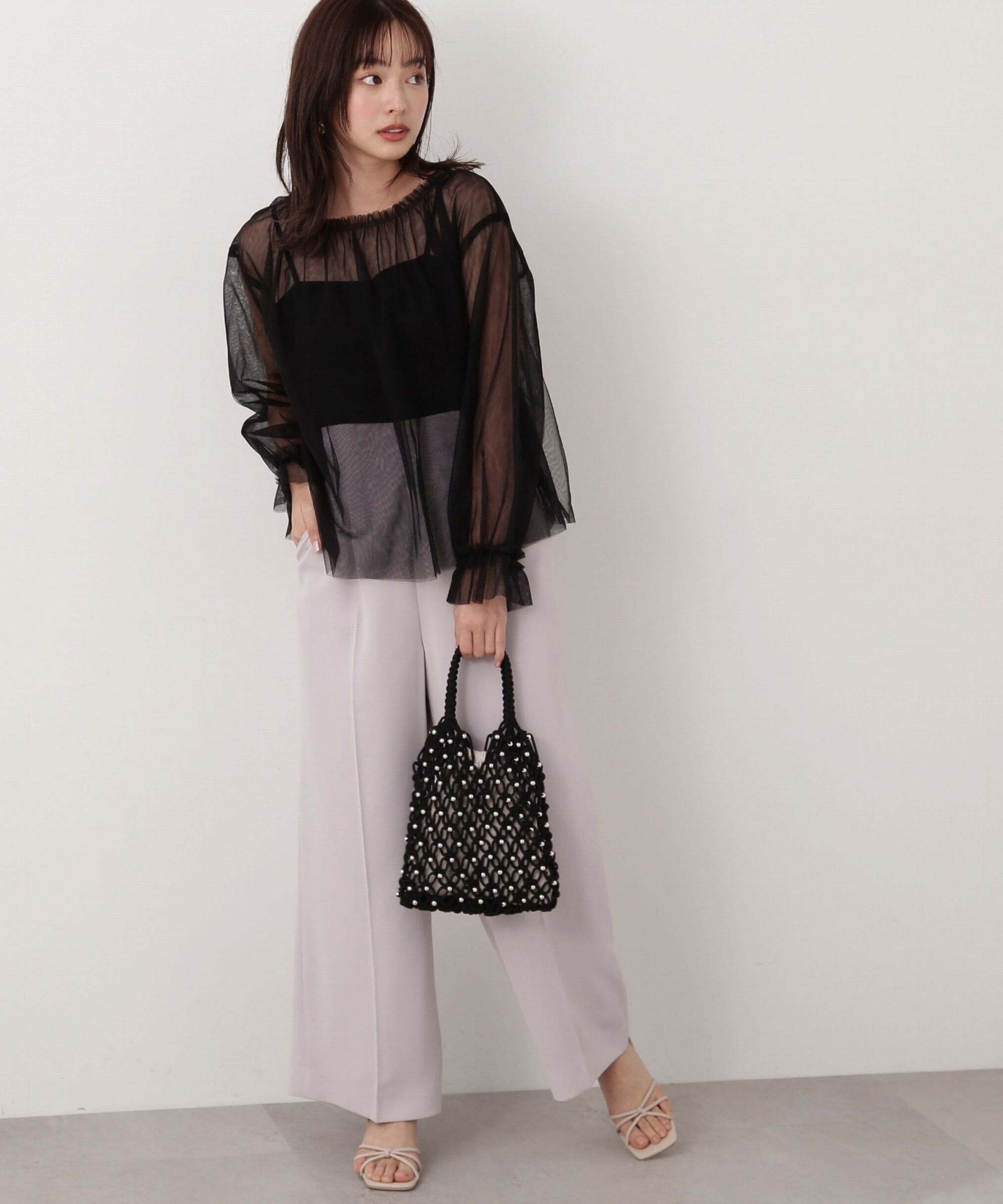 PROPORTION BODY DRESSING「シアーチュールブラウス」|シャツ・ブラウス|