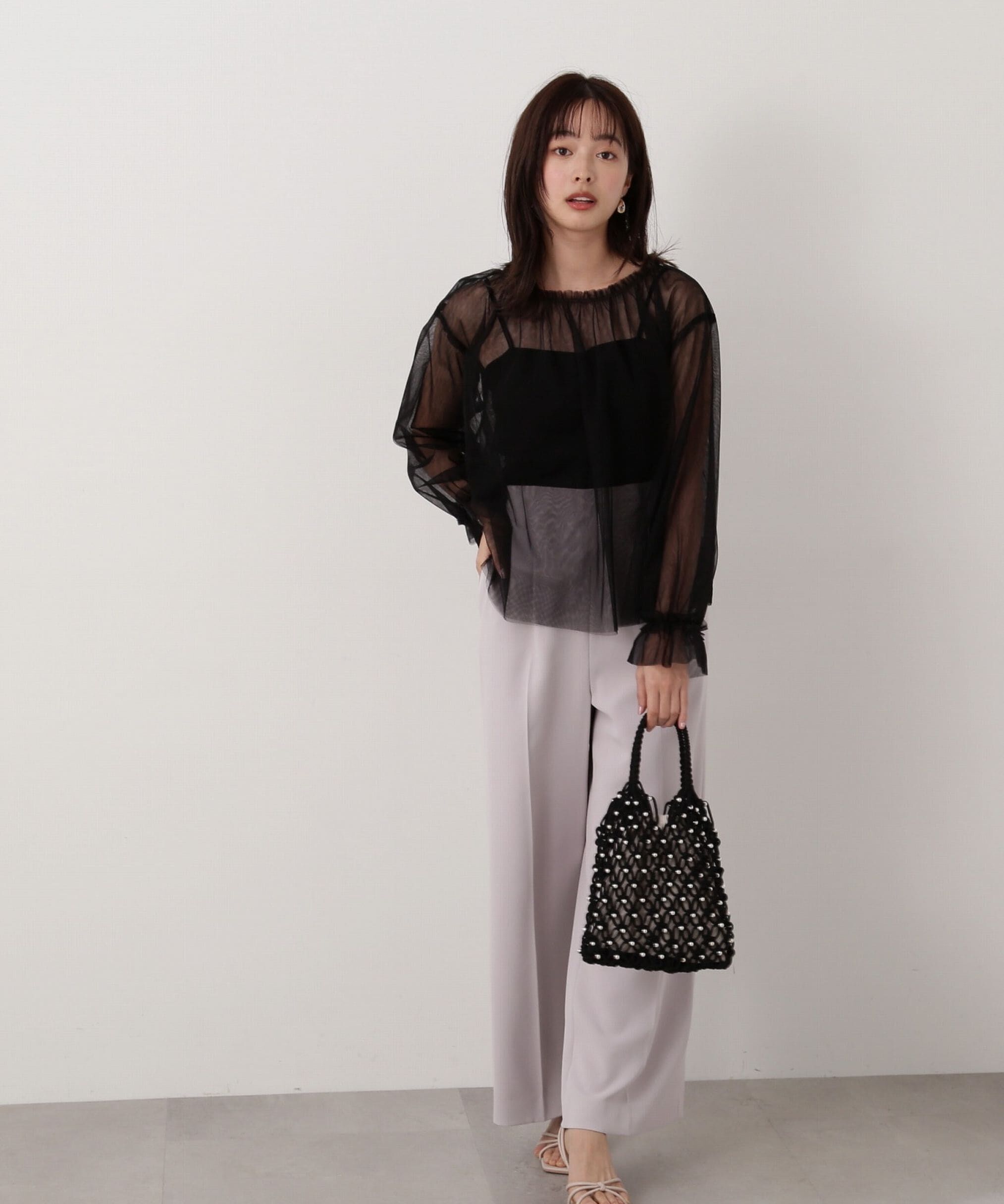 PROPORTION BODY DRESSING「シアーチュールブラウス」|シャツ・ブラウス|